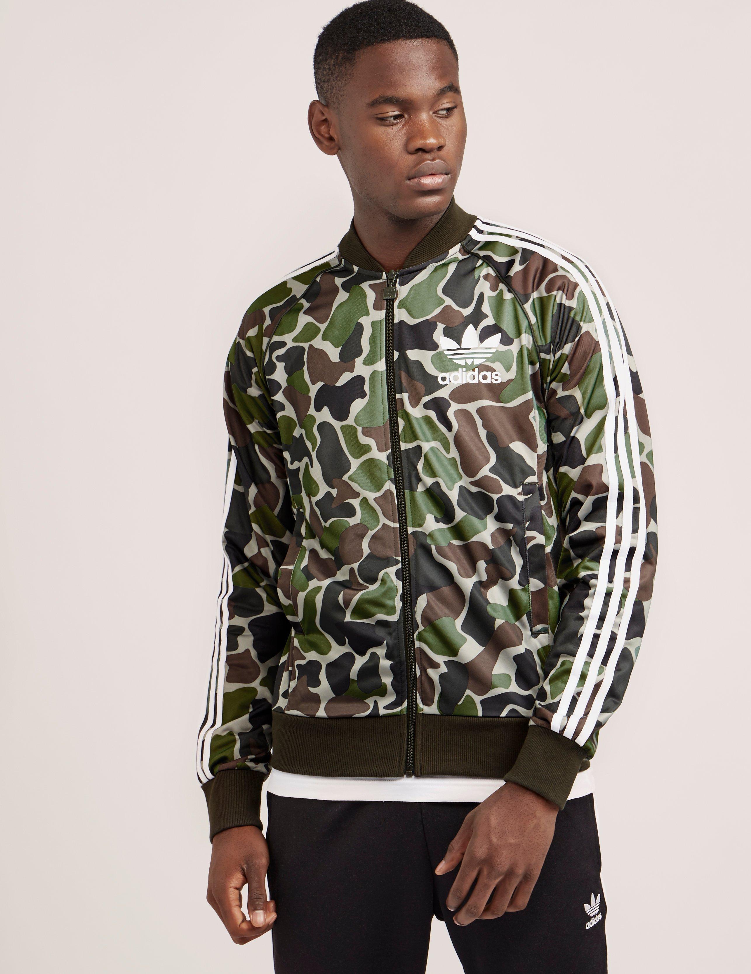 adidas originals superstar track top green