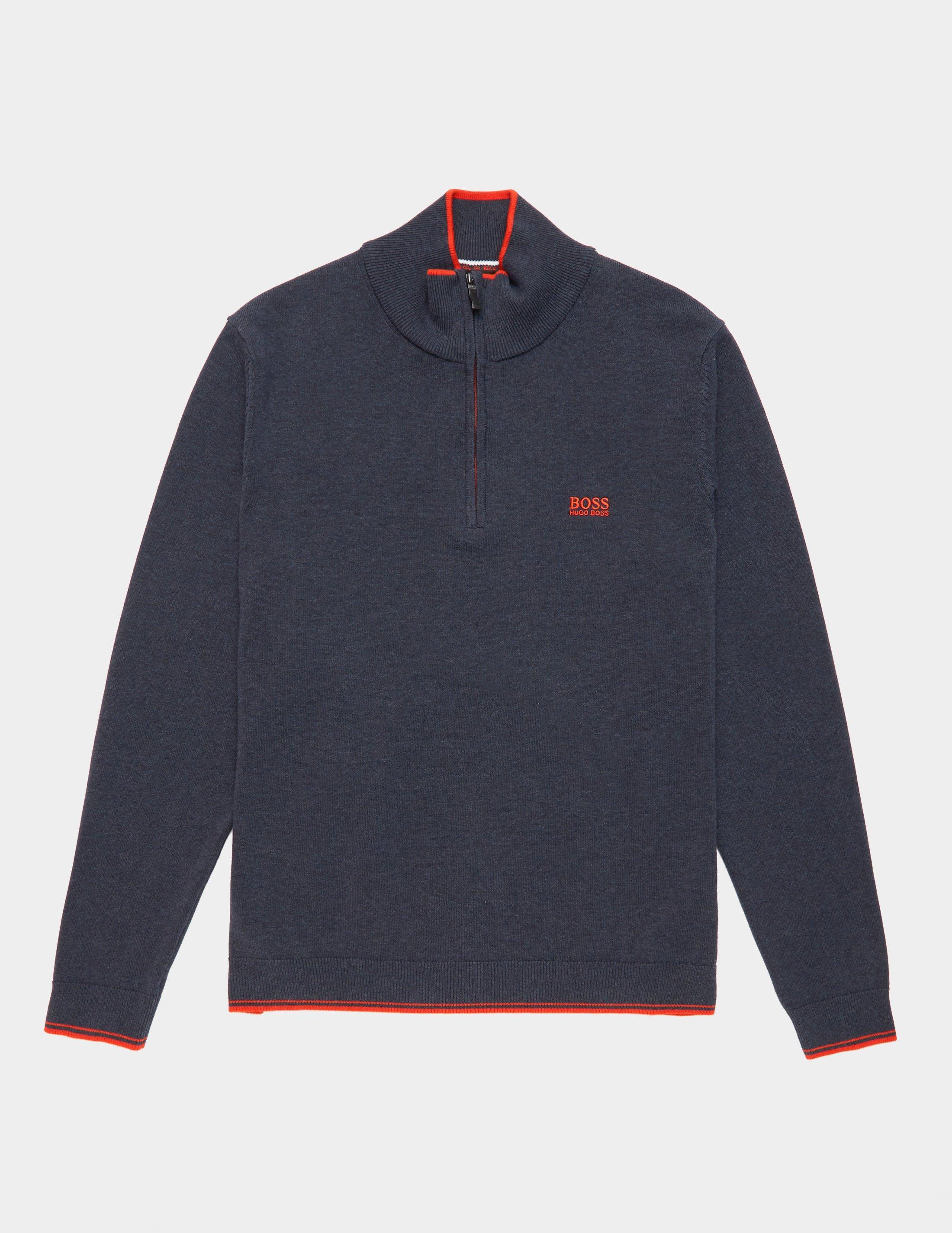 boss zimex half zip sweater