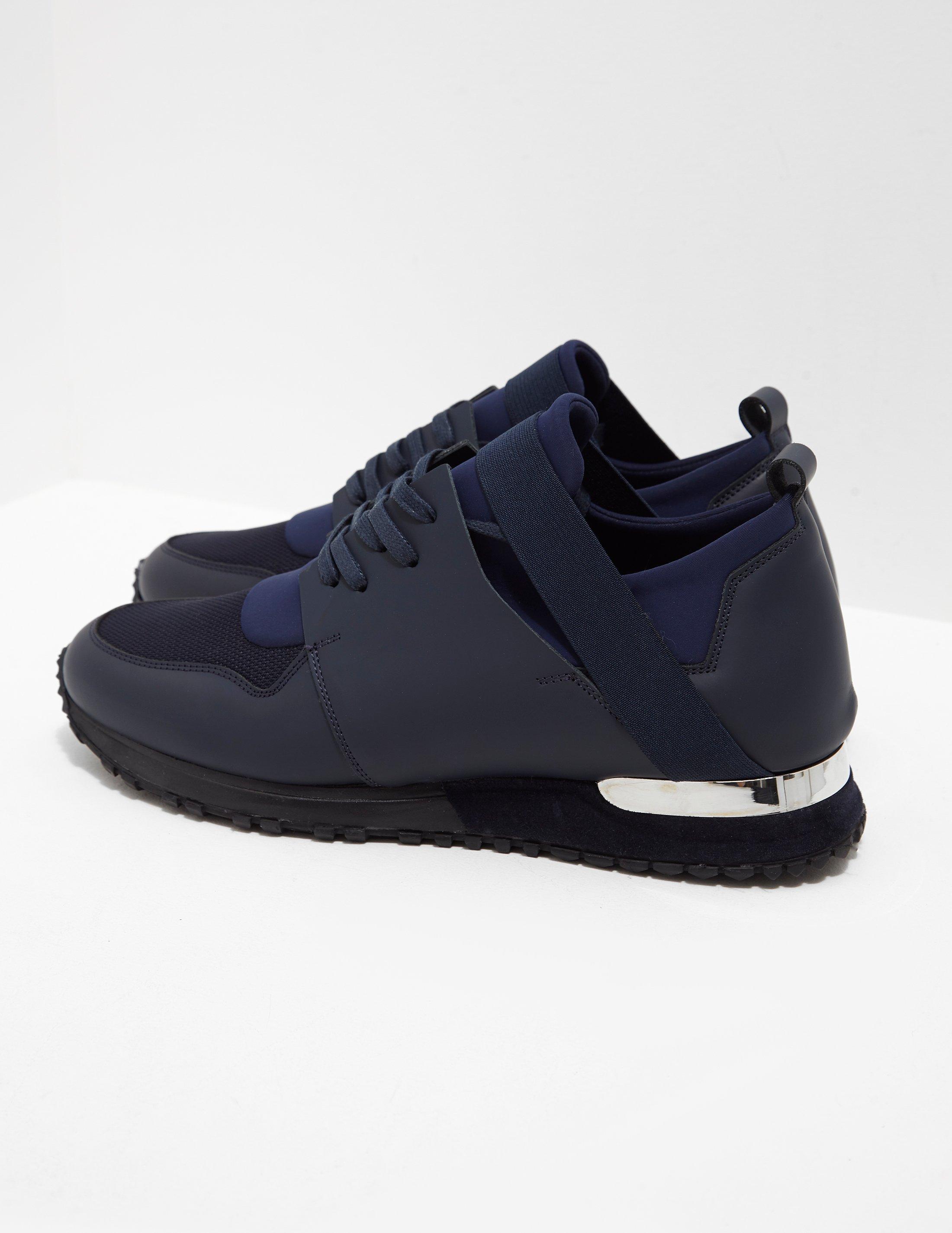 mens navy mallet trainers