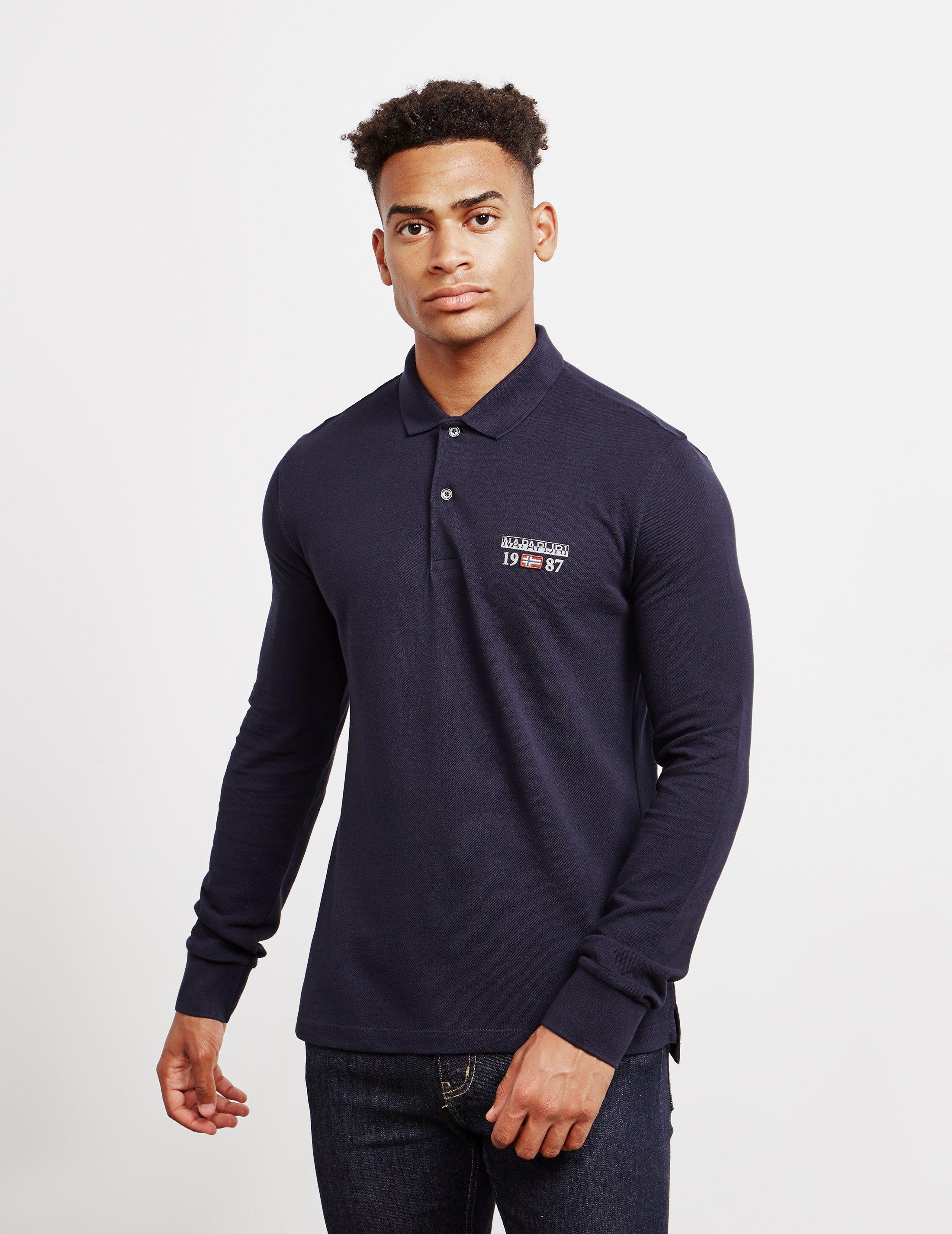 napapijri long sleeve polo shirt