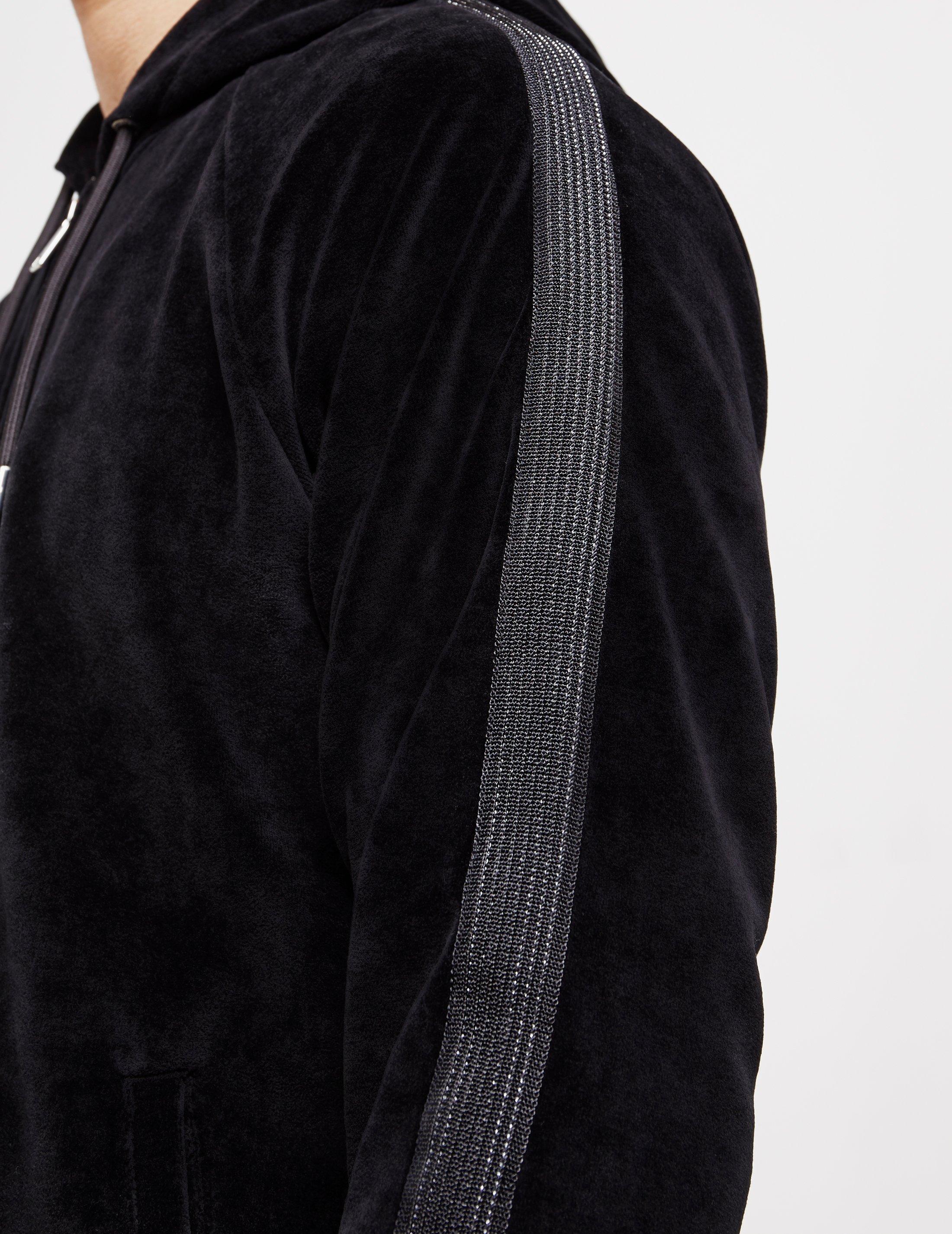 emporio armani velour hoodie