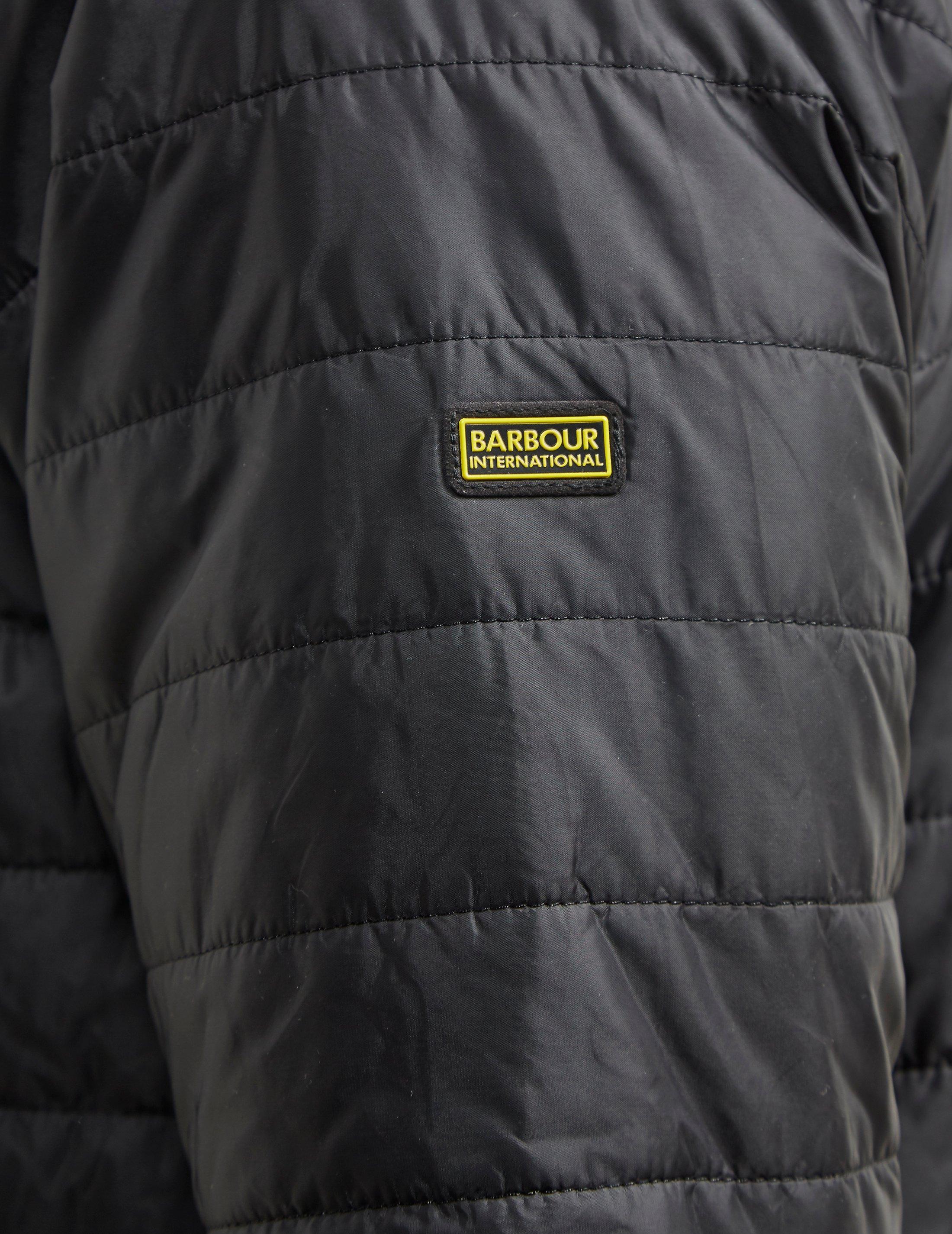 barbour international level quilted padded jacket