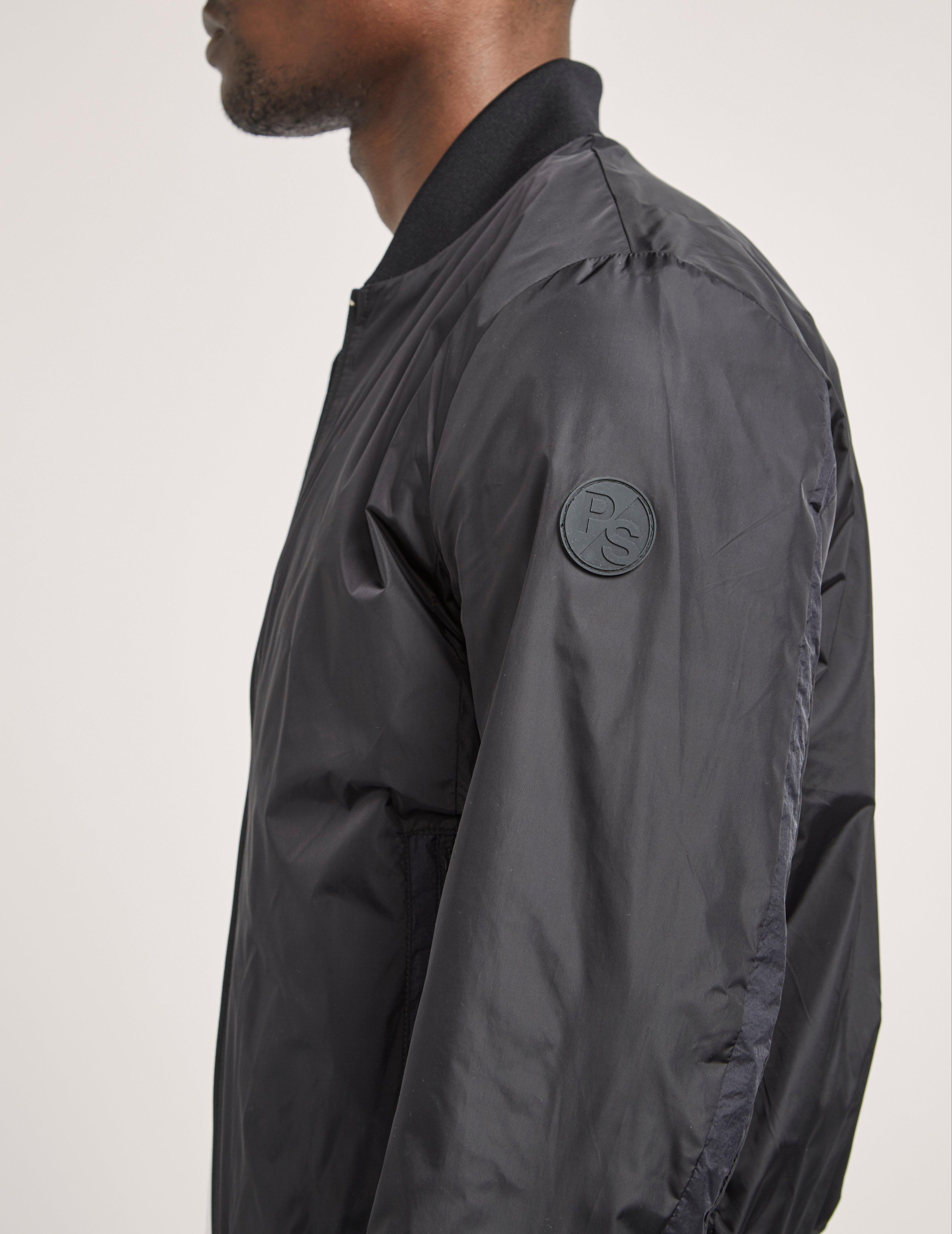 Paul Smith Synthetic Nylon Bomber Jacket in Black for Men - Lyst