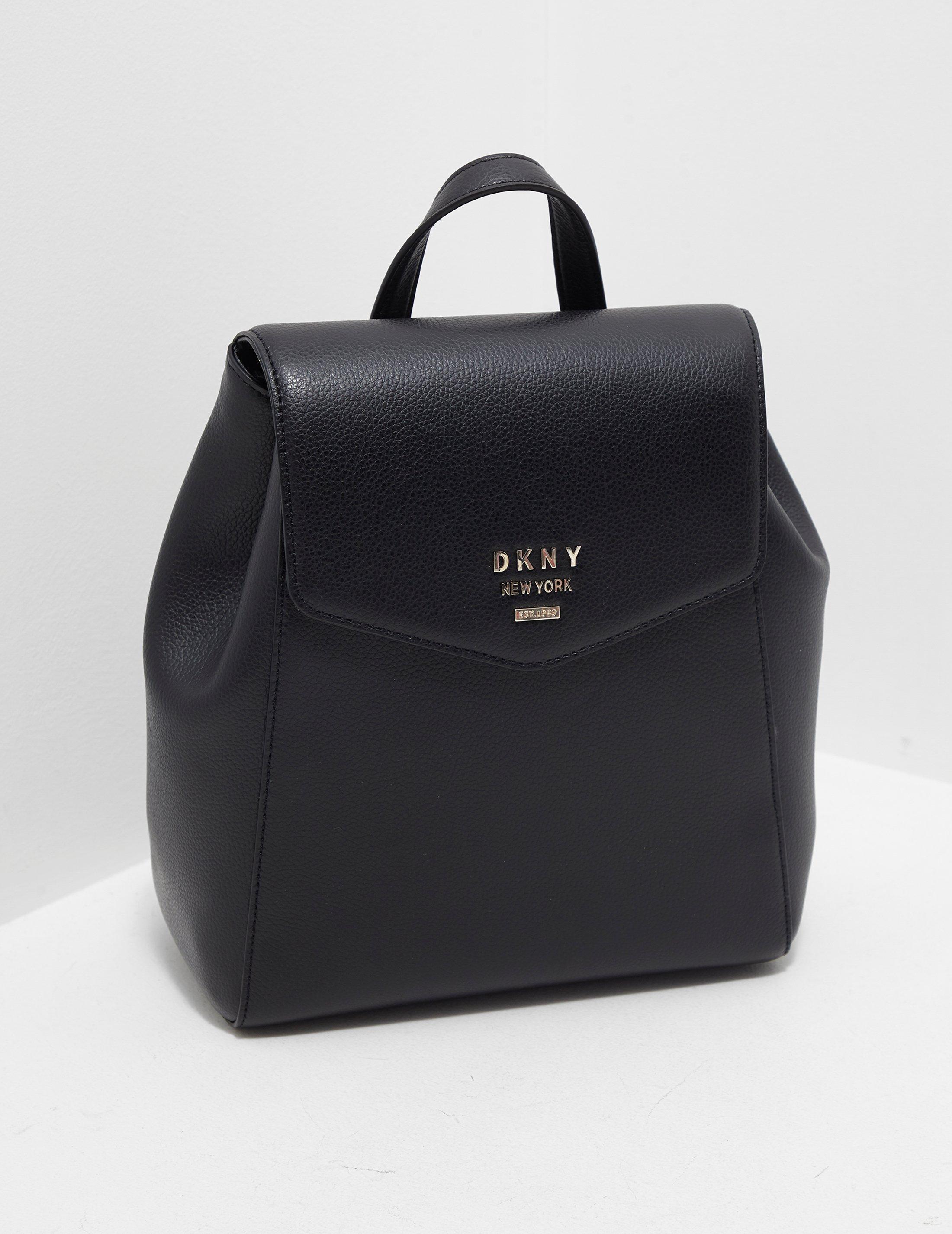 DKNY Leather Whitney Backpack Black Lyst