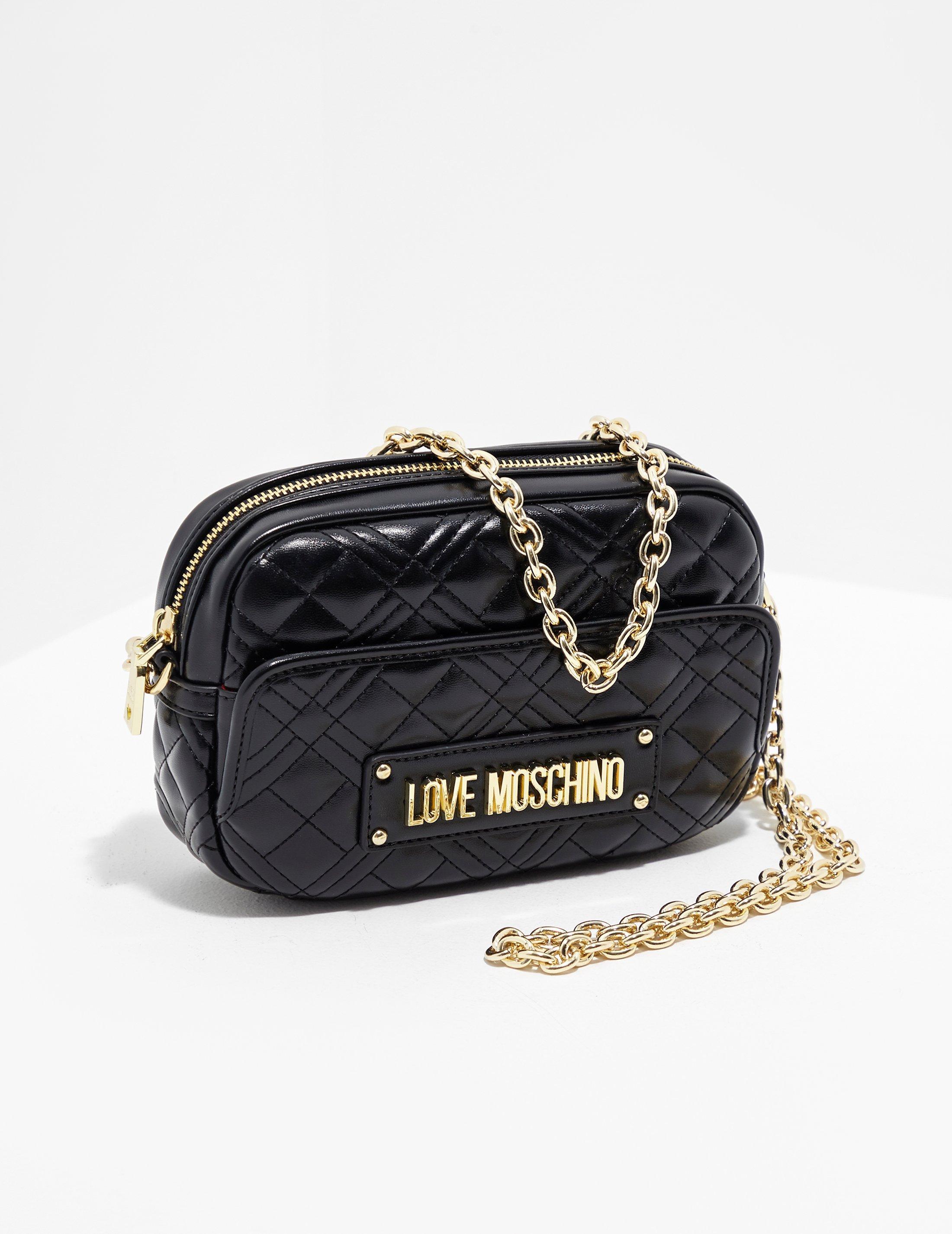Love Moschino Quilted Camera Bag Black Lyst