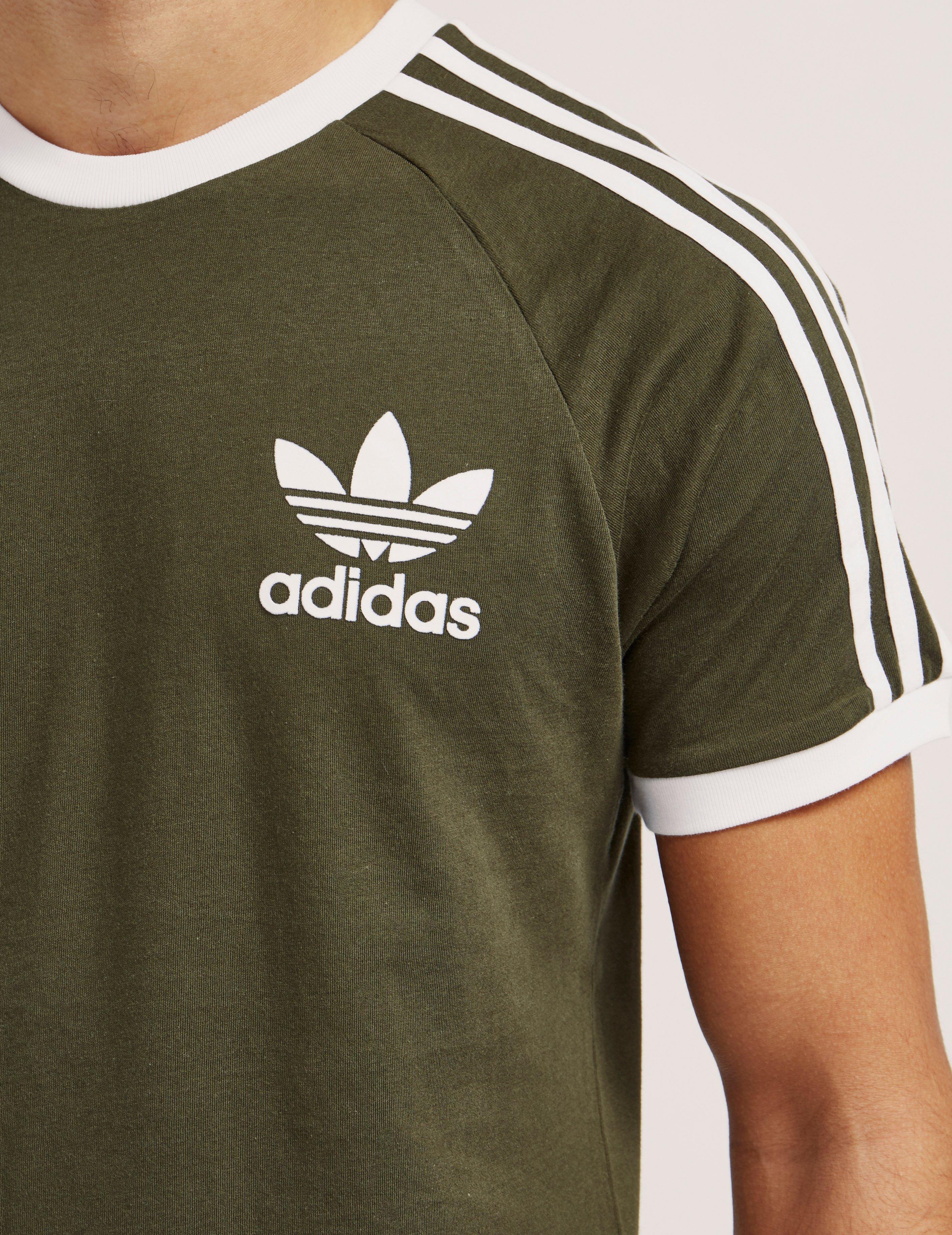 adidas Originals Cotton California Short Sleeve T-shirt in Green for ...