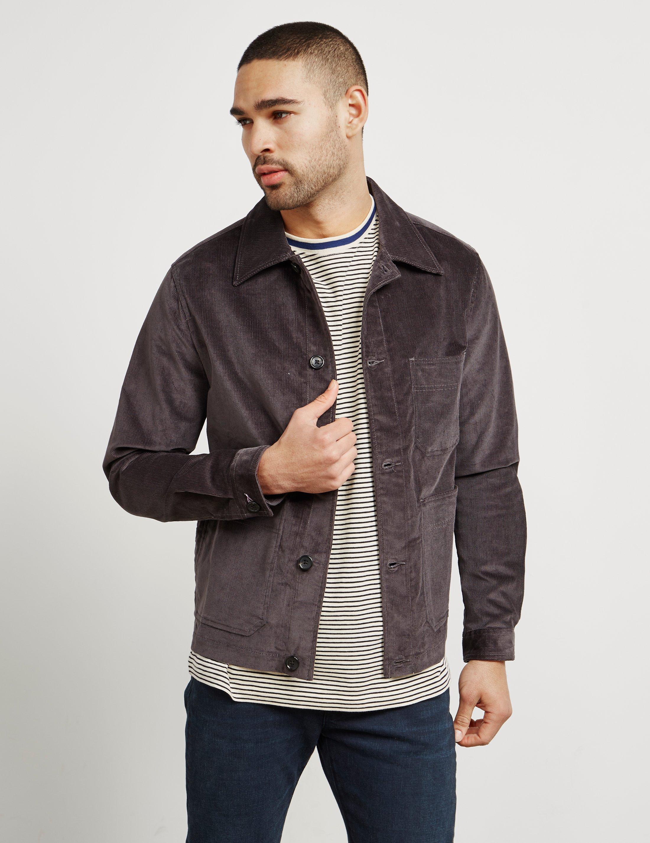 PS by Paul Smith Mens Corduroy Work Lightweight Jacket Grey in Gray for Men  | Lyst