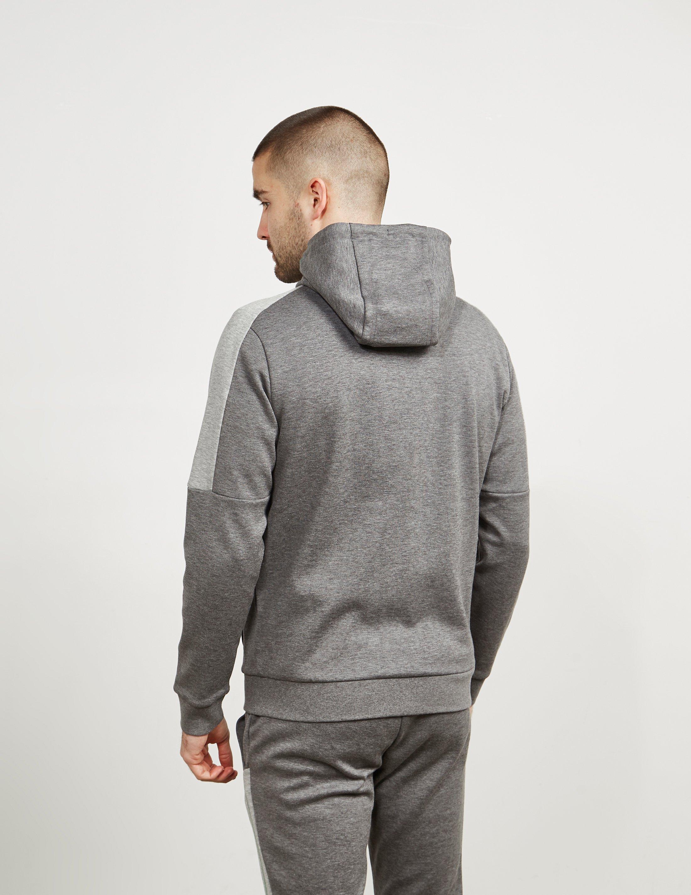 grey hugo boss zip hoodie