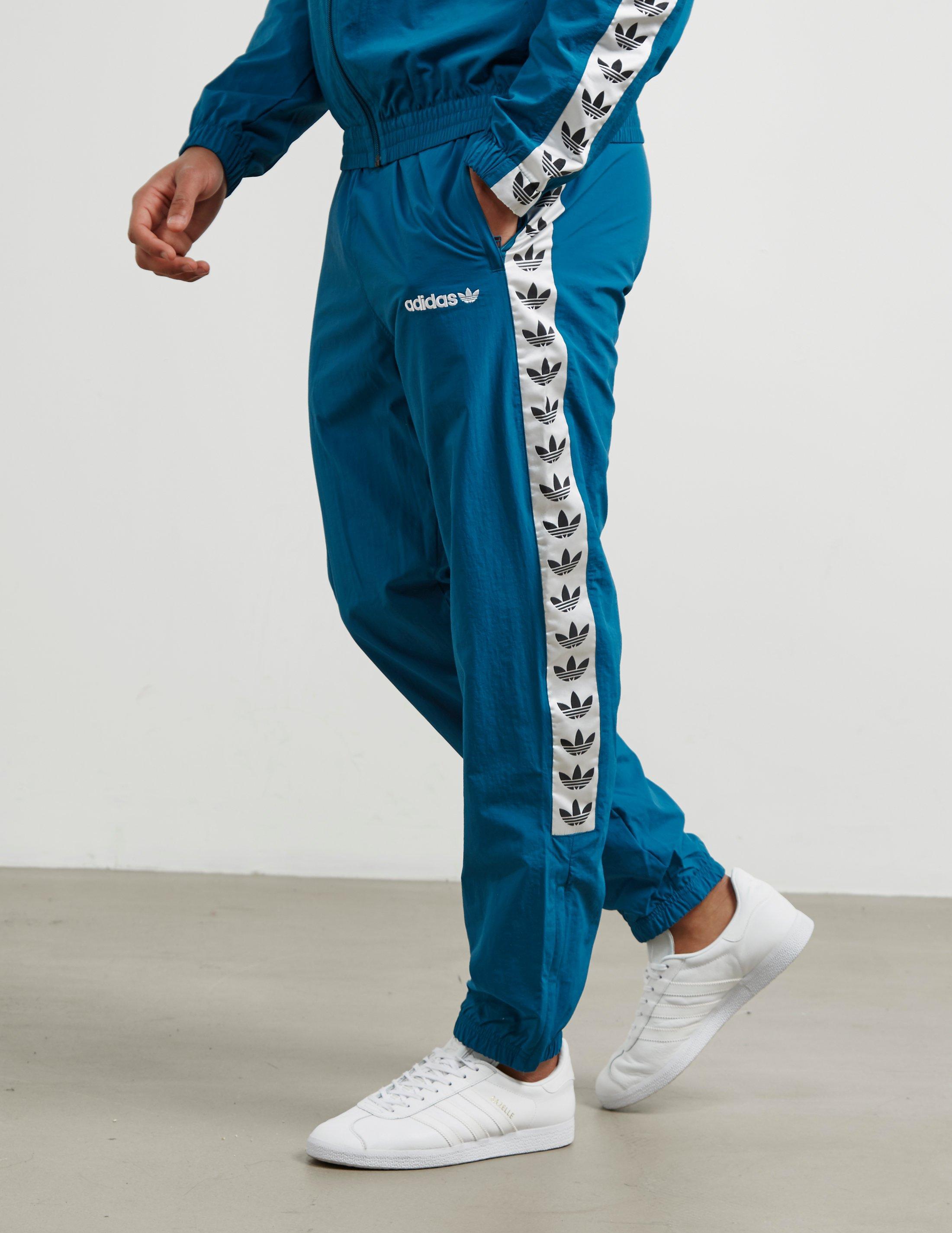 blue adidas track pants mens