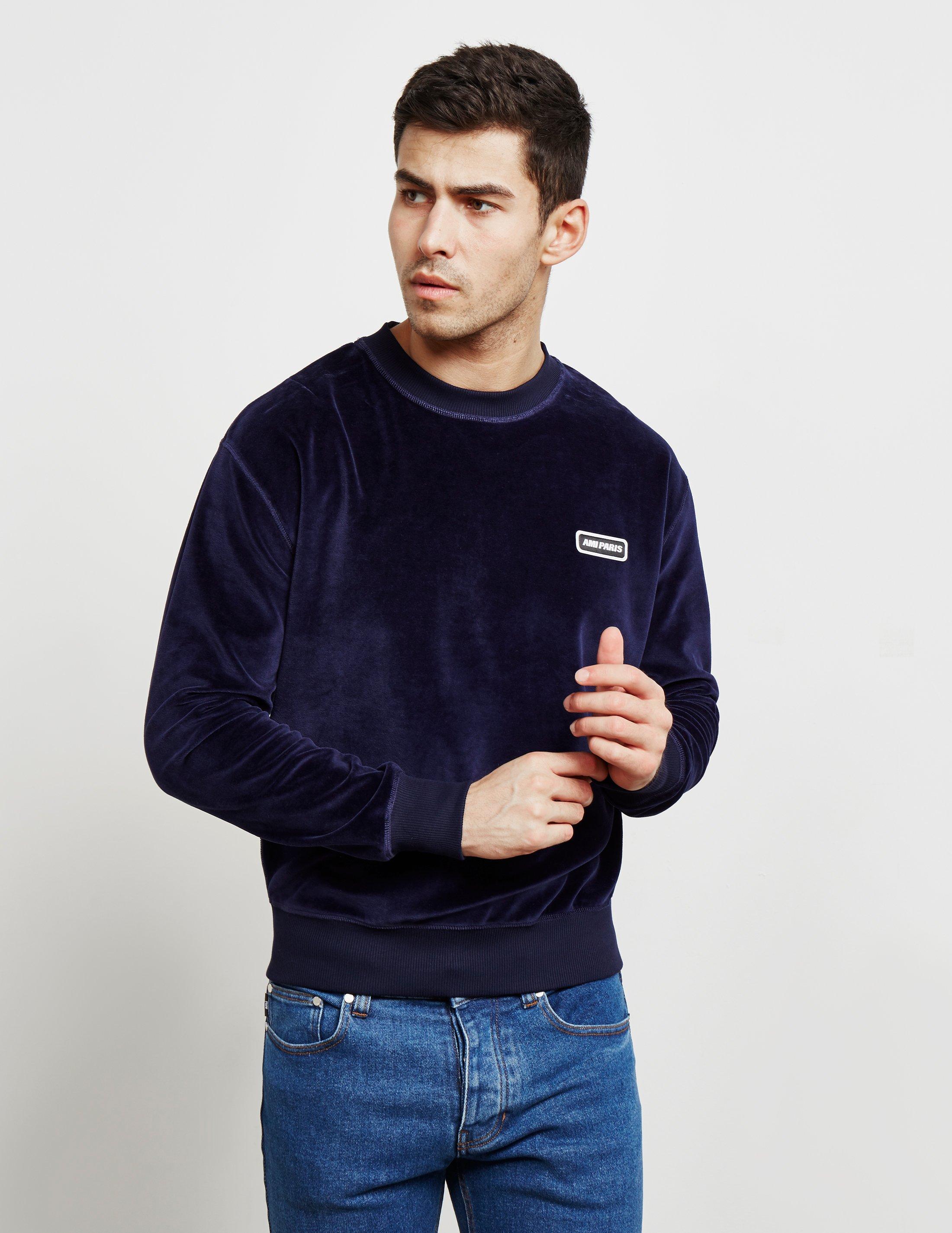 blue velvet sweatshirt