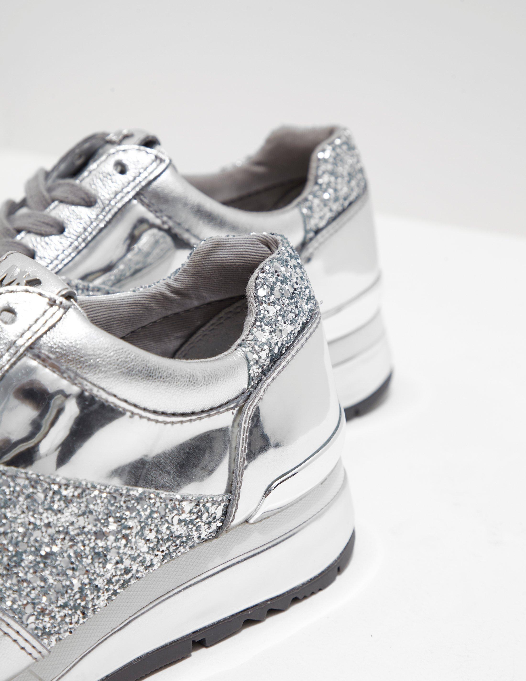 Michael Kors Womens Allie Wrap Trainer Silver in Metallic Lyst