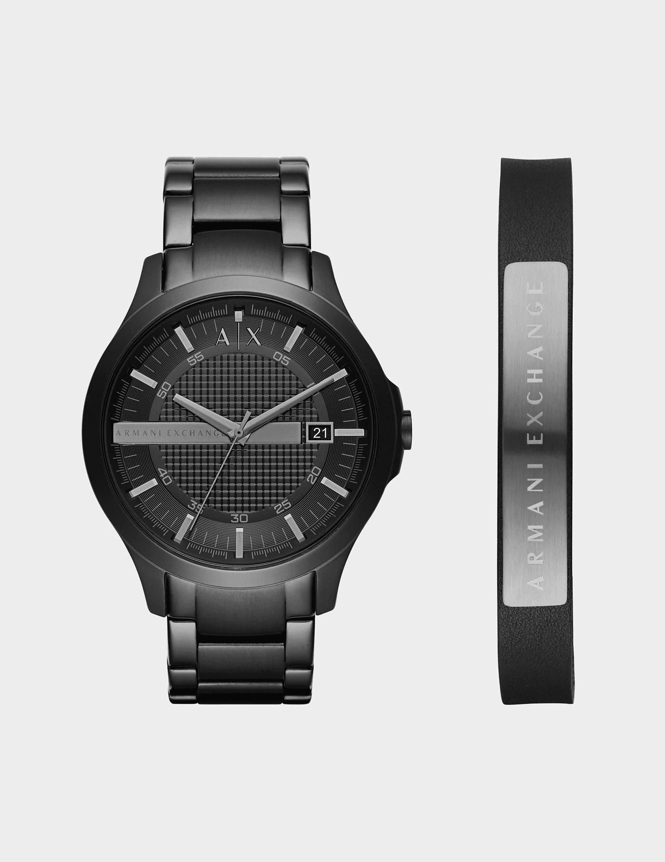 Armani Exchange Watch Gift Set in Black for Men Lyst