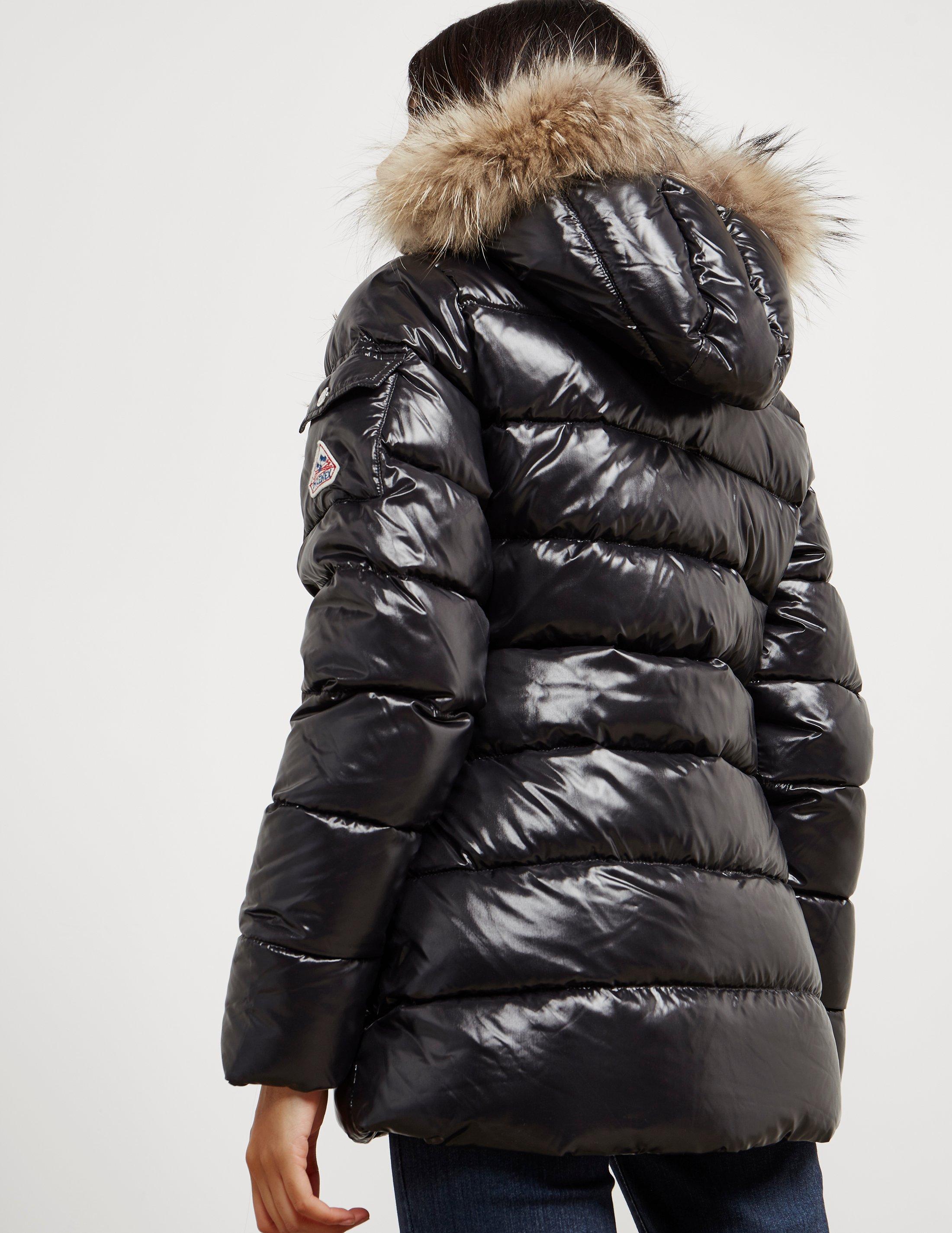 Pyrenex Fur Womens Authentic Padded Shiny Jacket Black - Lyst