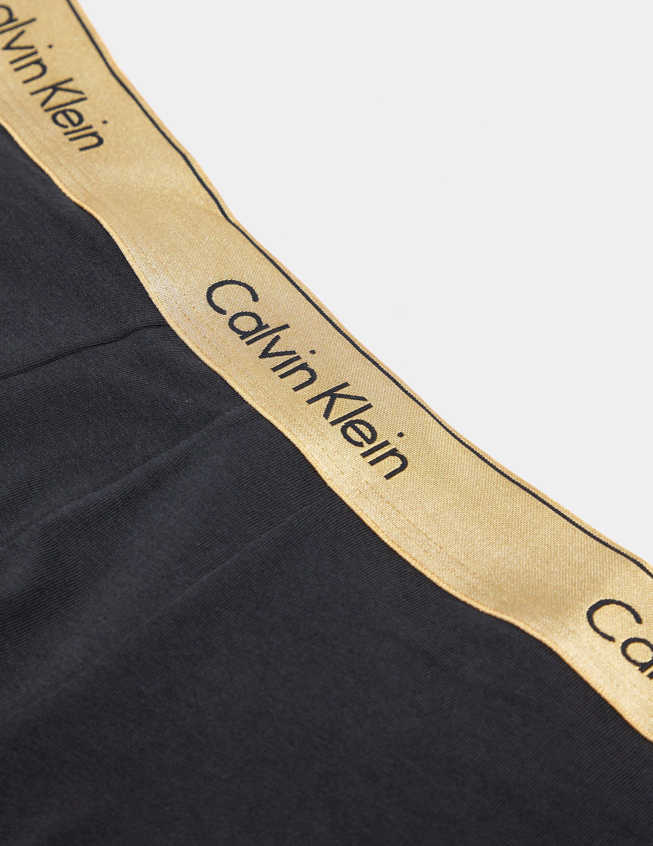 Calvin Klein Gold Waistband Boxer Shorts Black for Men | Lyst