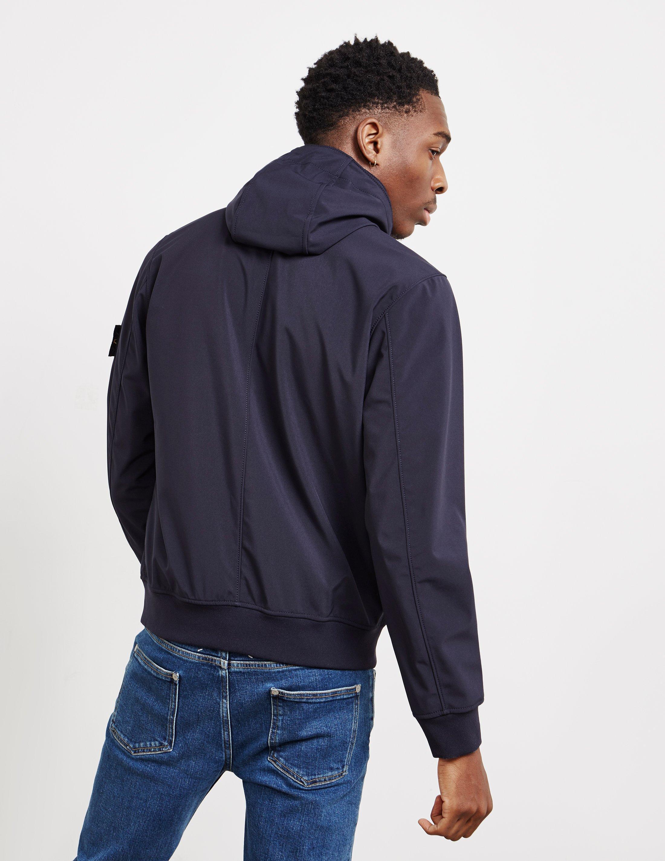 Stone Island Synthetic Softshell Jacket Navy Blue For Men Lyst Stone Island Synthetic Softshell Jacket Navy Blue For Men Lyst