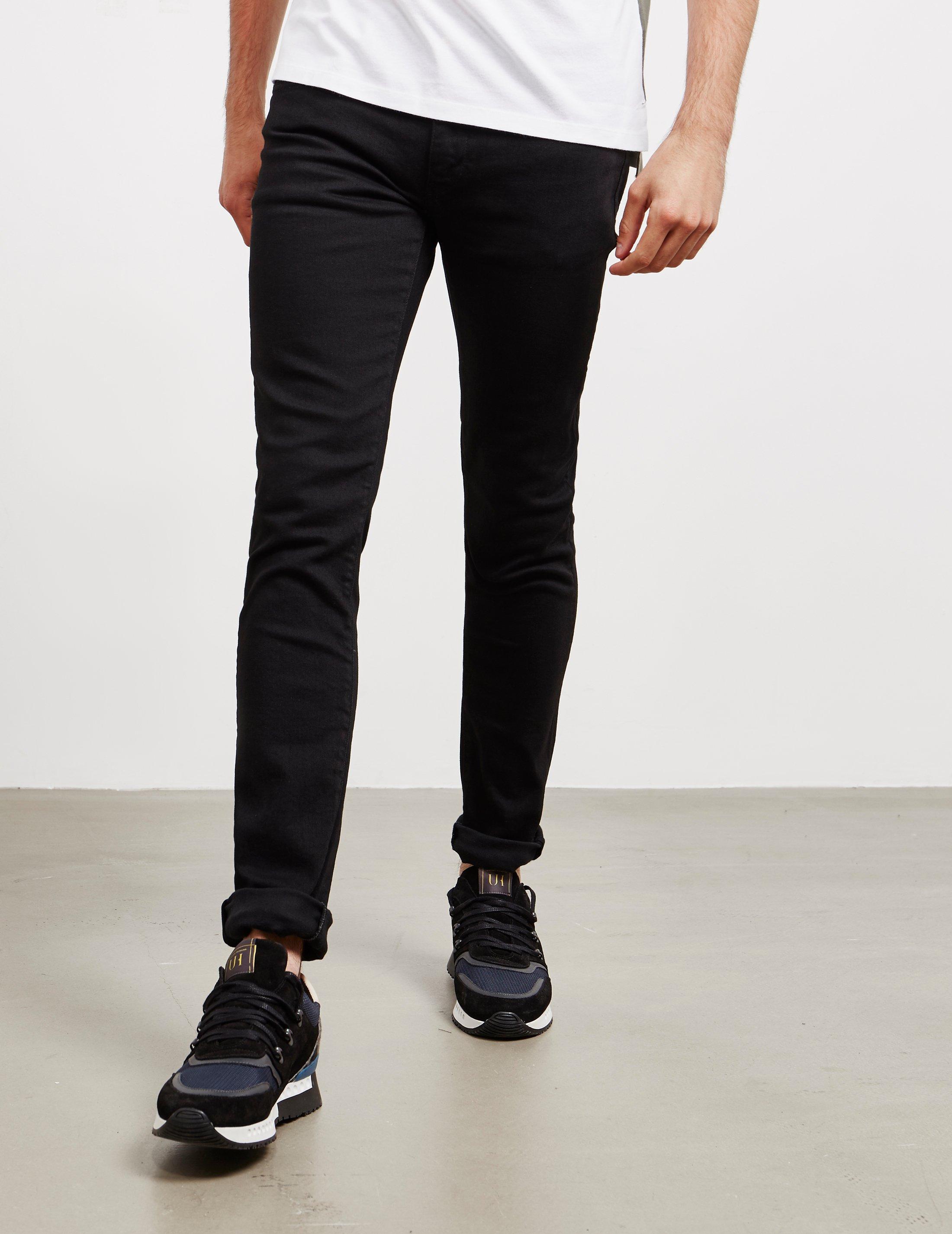 Emporio Armani Denim J10 Gold Skinny Jeans Black for Men - Lyst