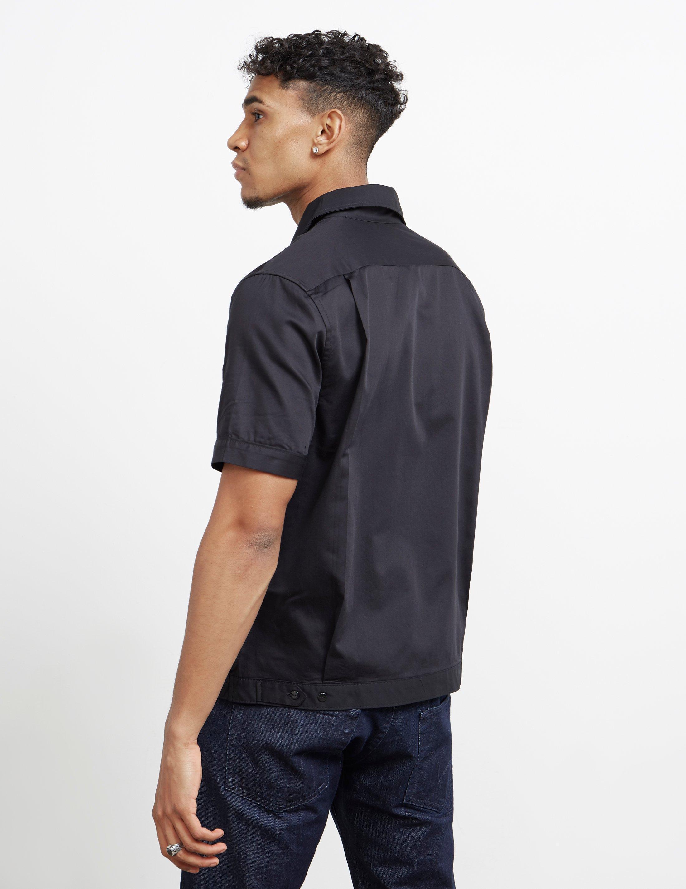 Fred Perry X Miles Kane Short Sleeve Bowling Shirt Black for Men | Lyst