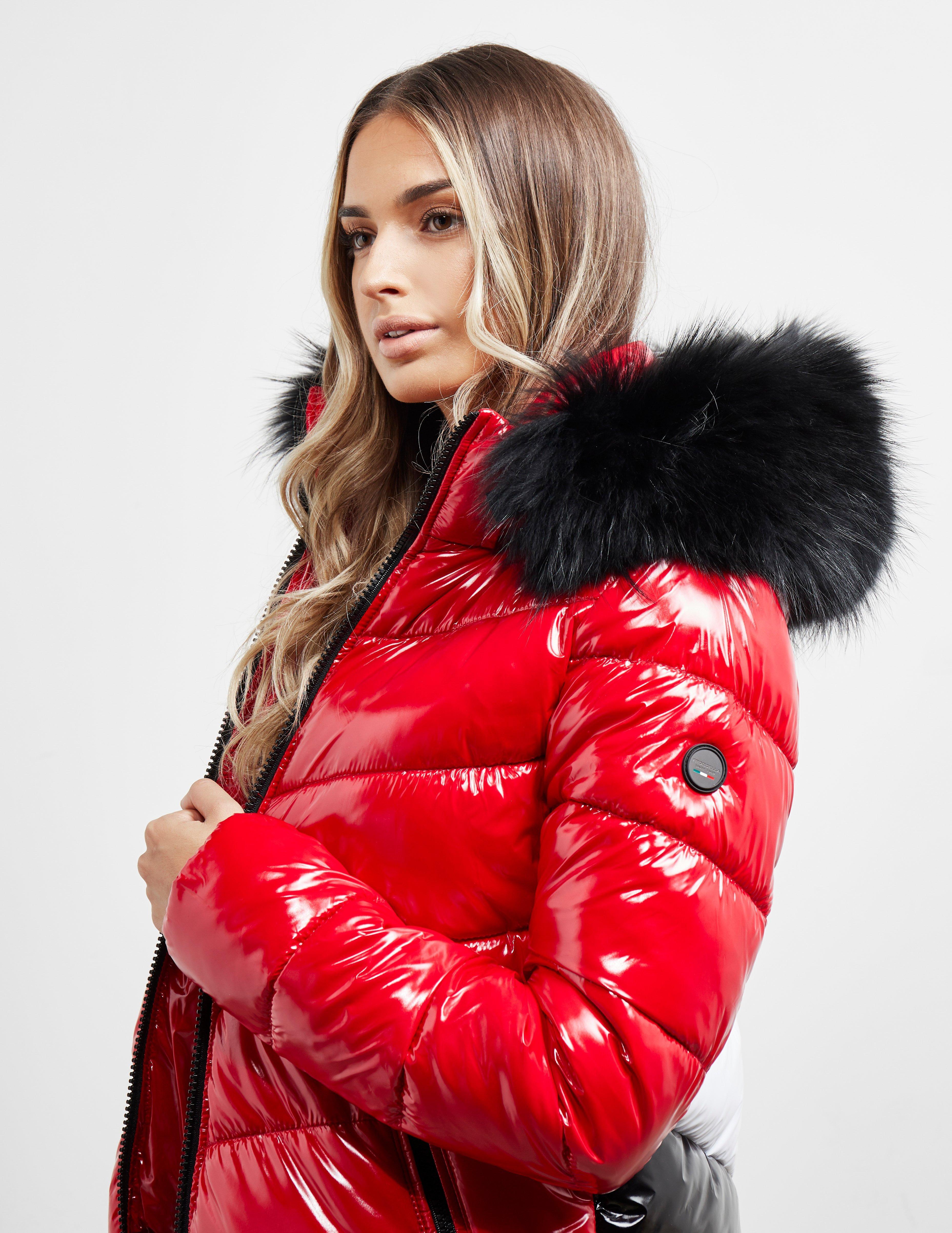 froccella chevron padded jacket