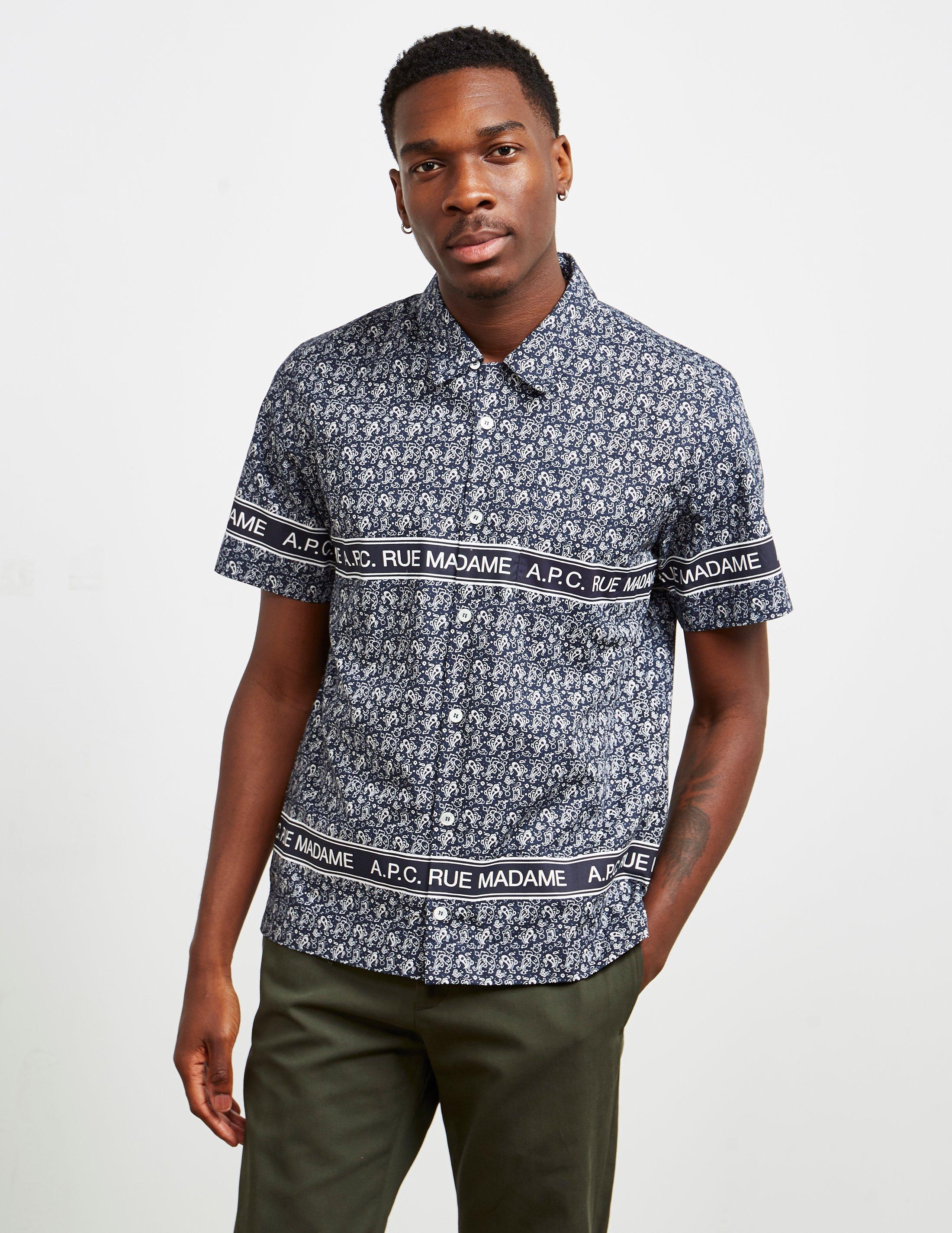 paisley short sleeve shirt