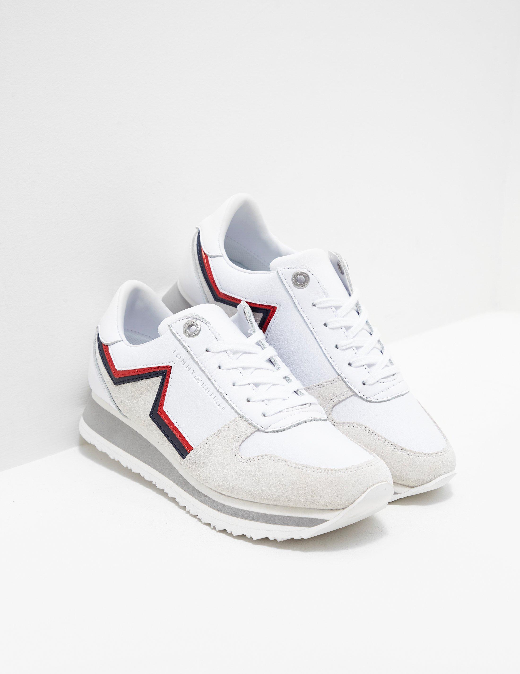 Tommy Hilfiger Leather Star Trainers White - Lyst