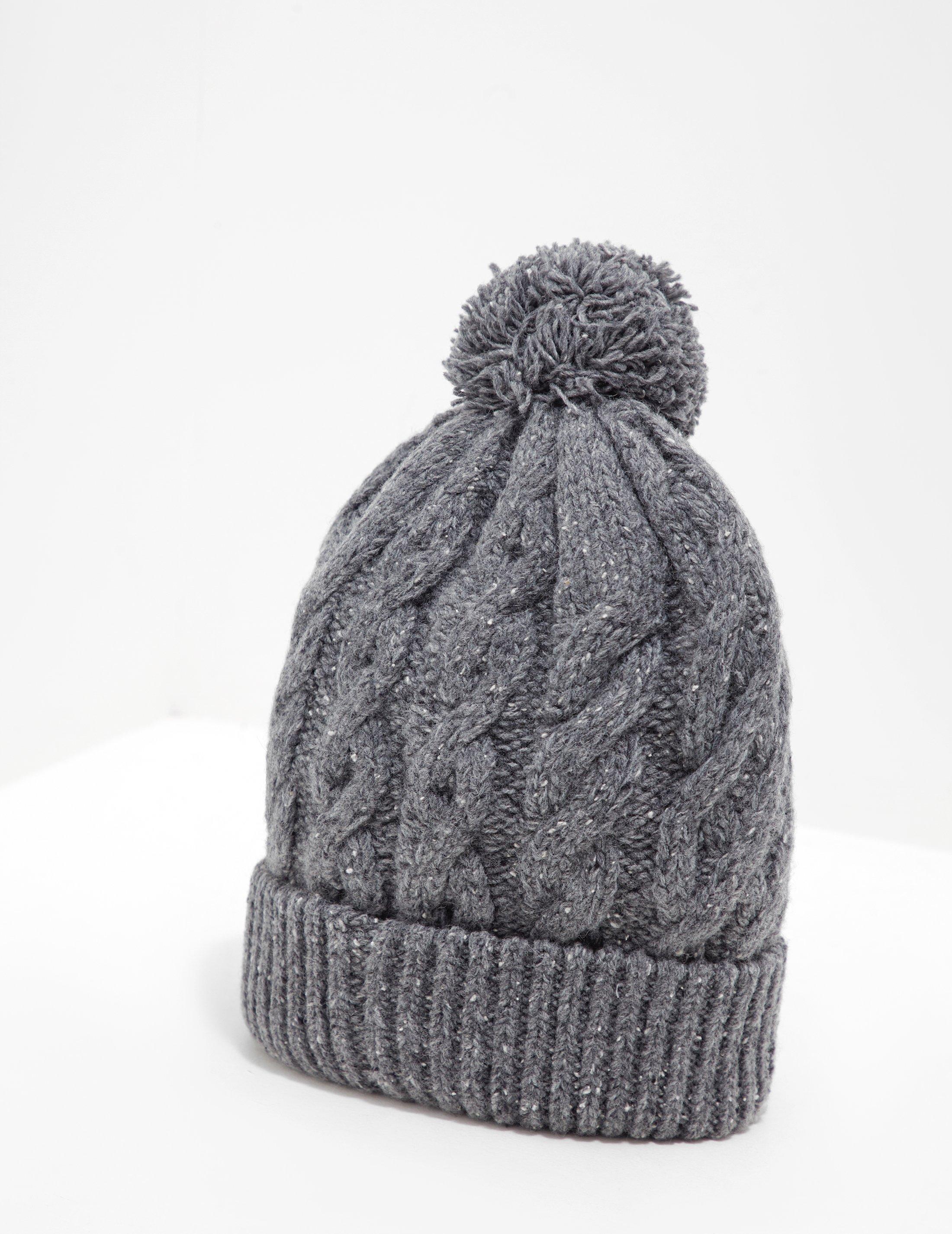 black barbour bobble hat