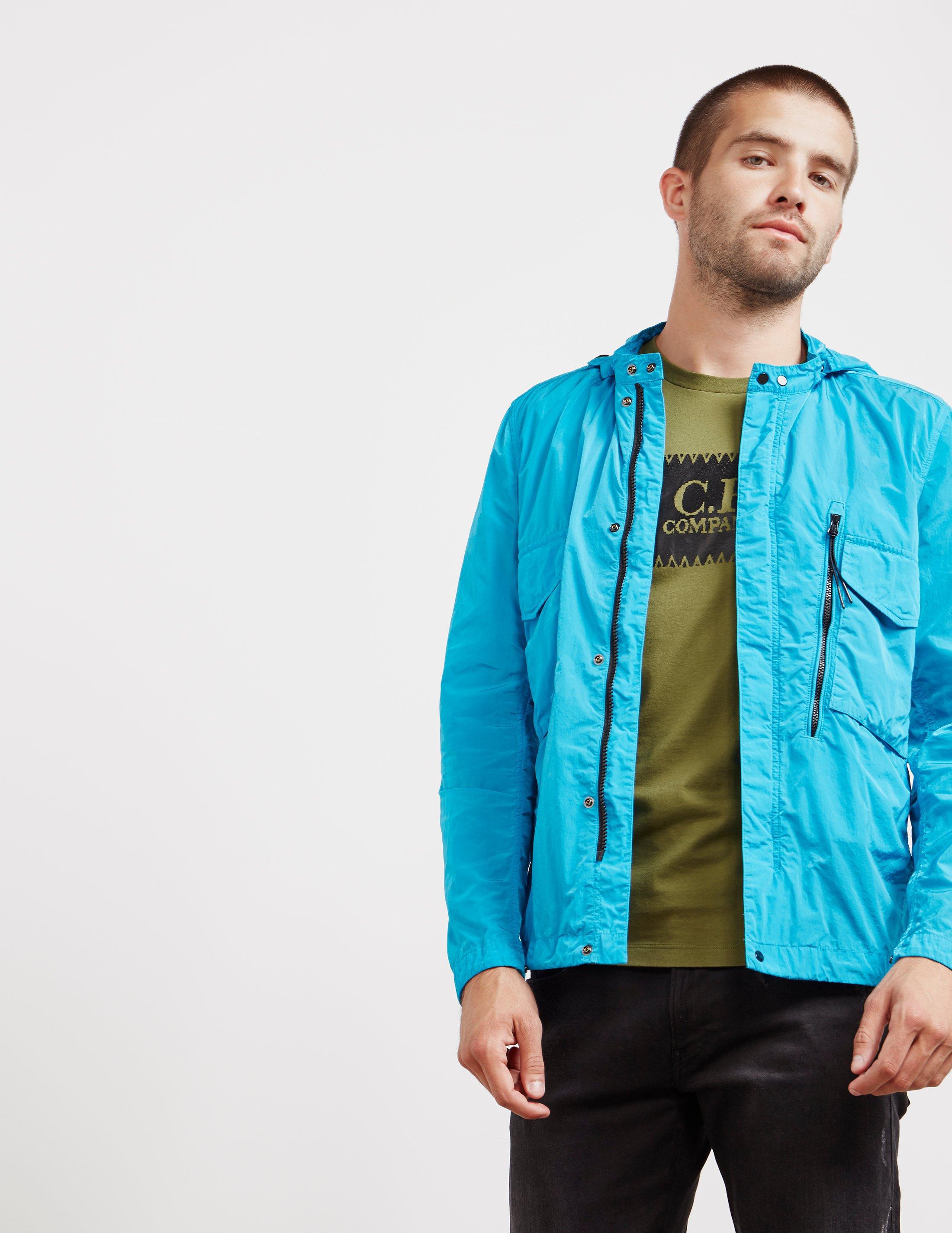 Synthetic Mens Chrome Hooded Overshirt 