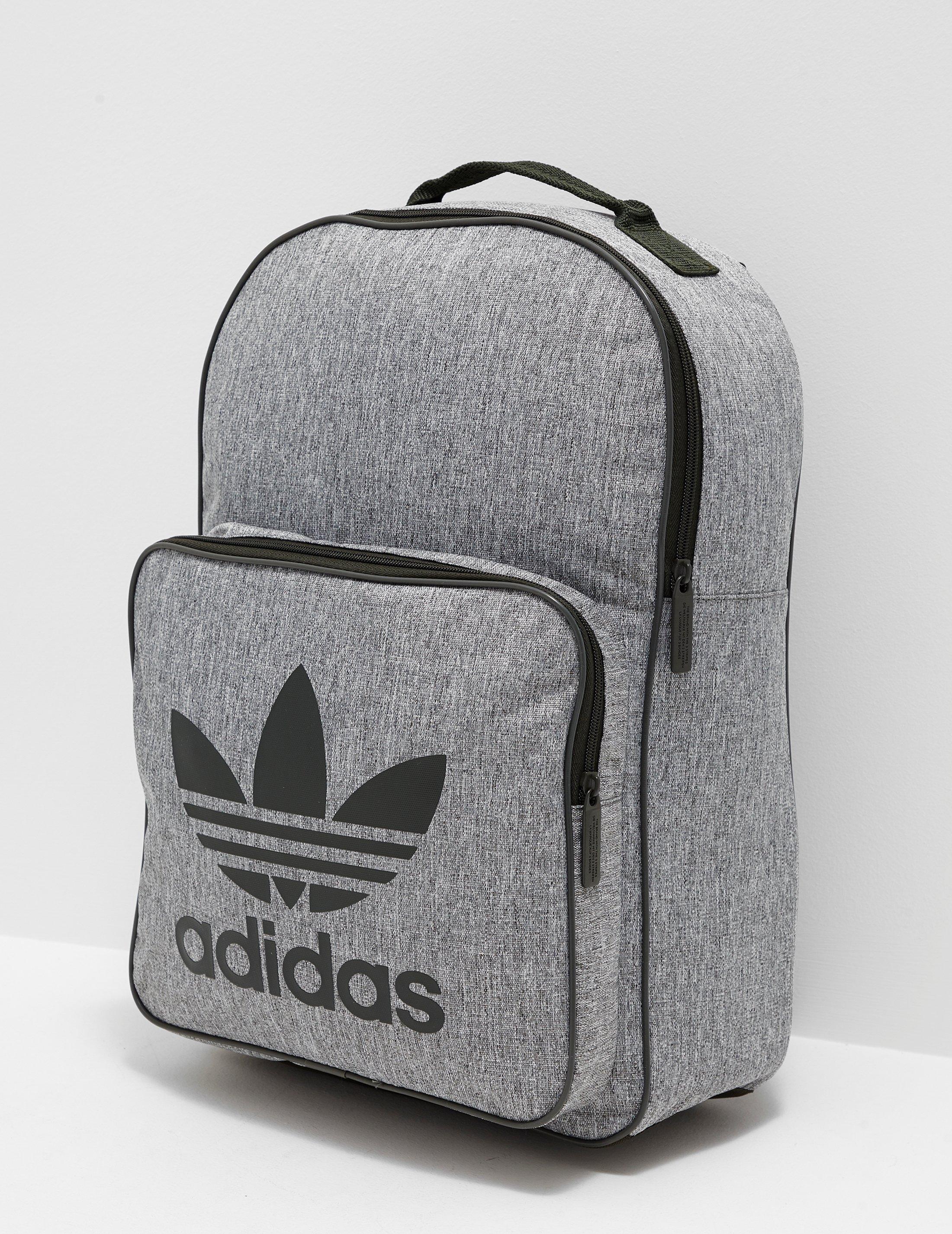 adidas originals classic trefoil backpack grey