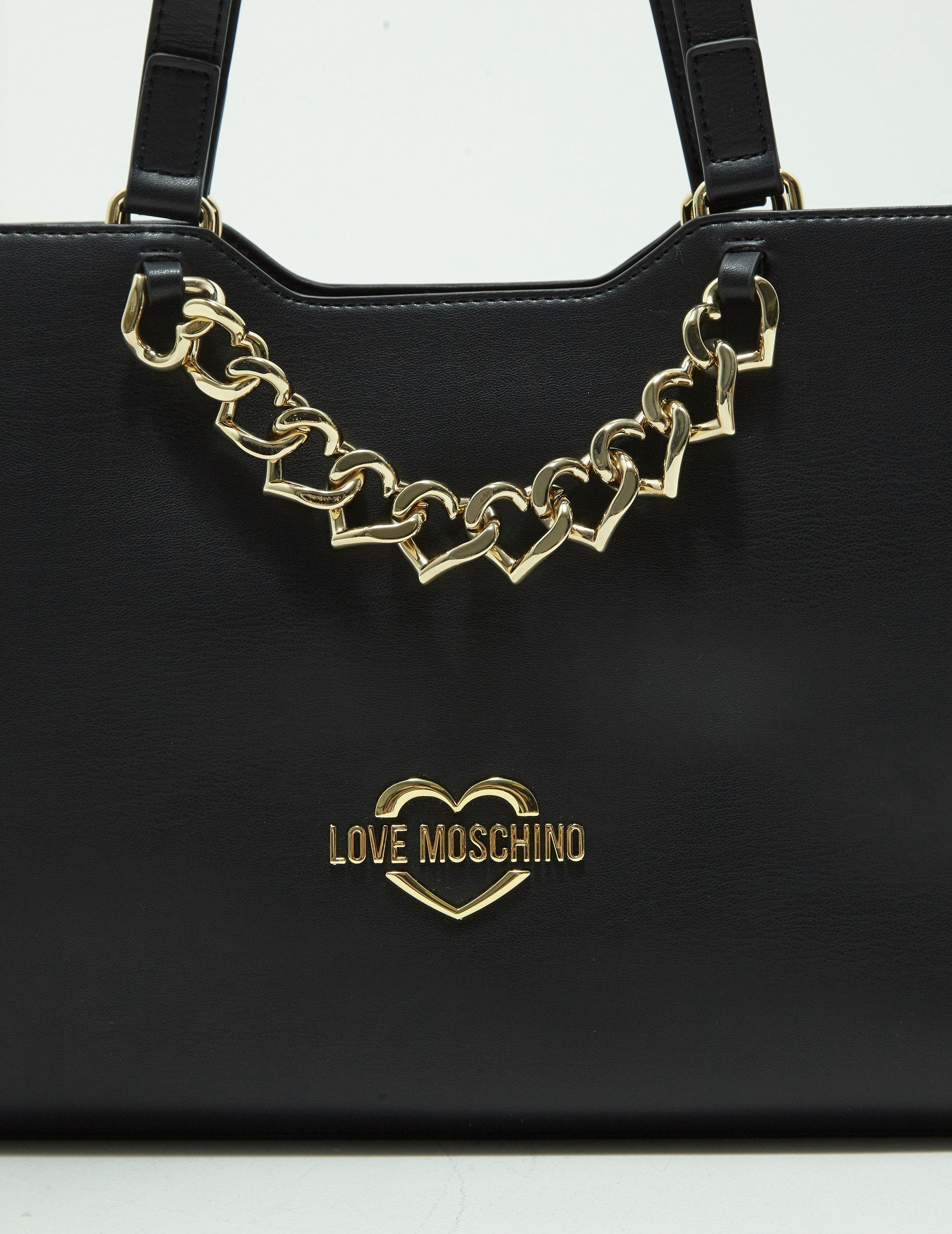 love moschino chain shopper