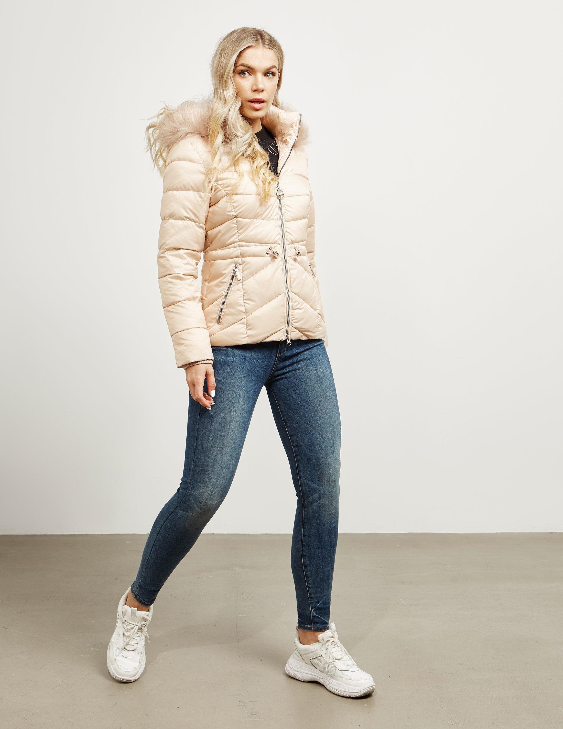 barbour pink denim jacket