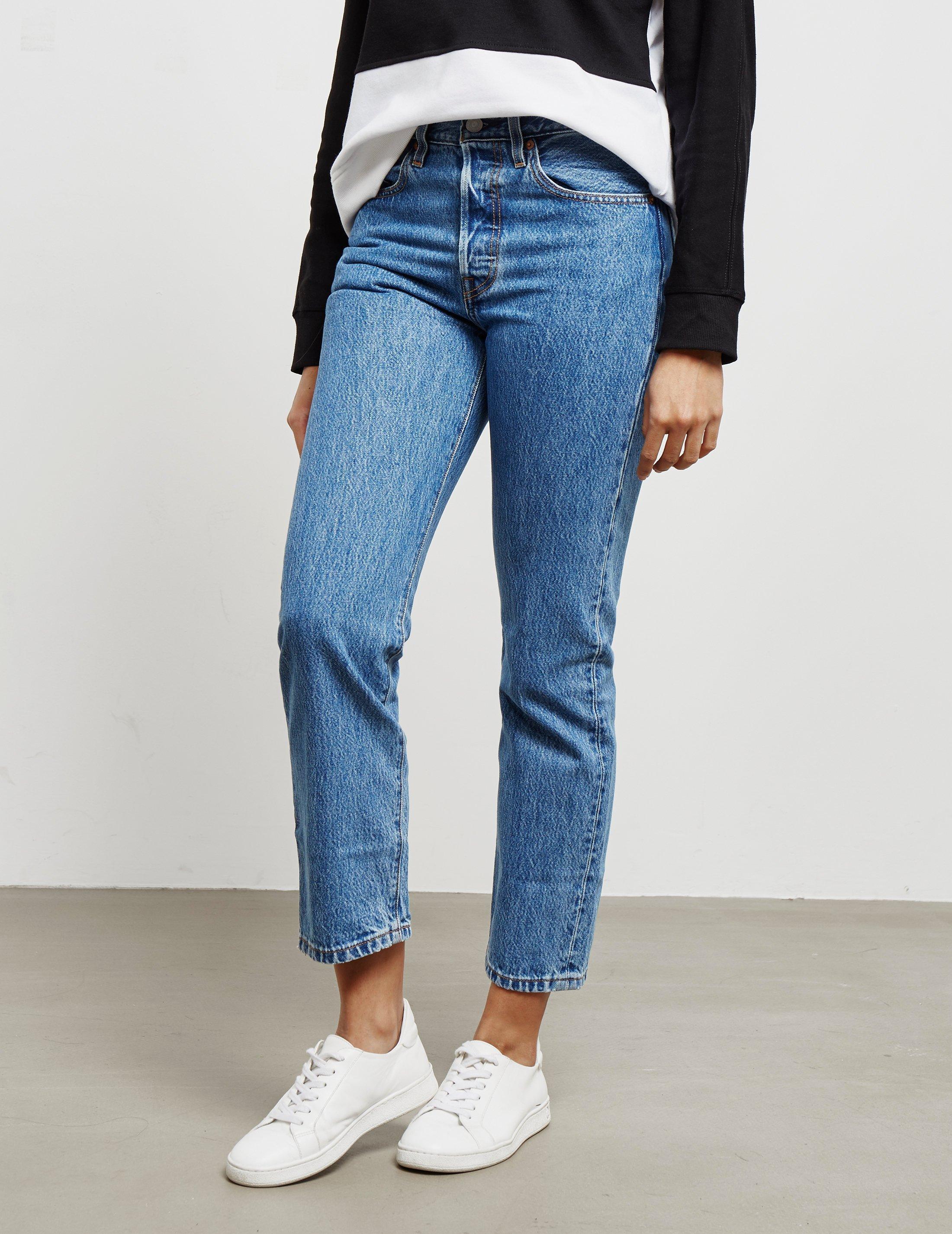 Lyst - Levi's Levis 501 Cropped Jeans Blue in Blue