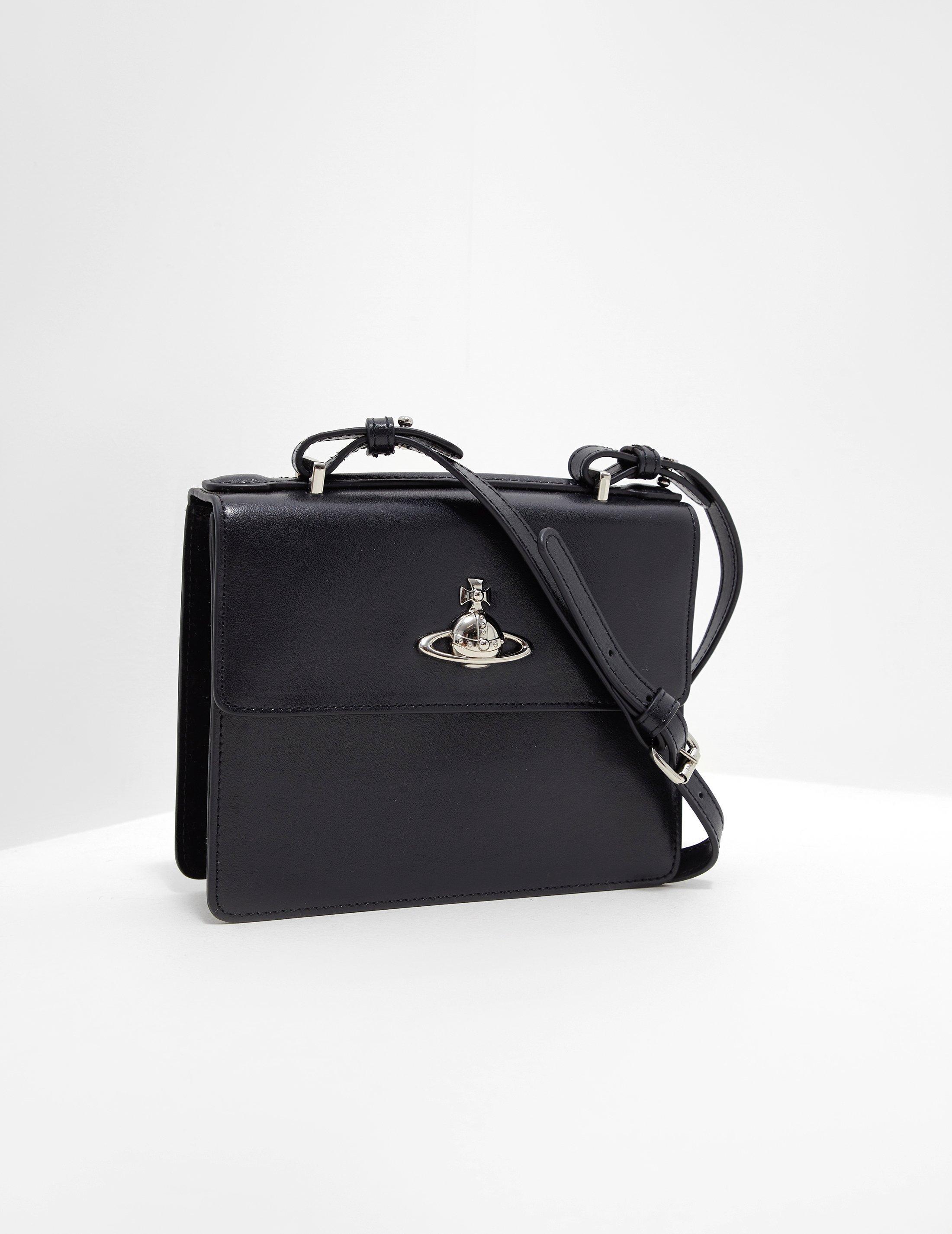 Vivienne Westwood Leather Matilda Shoulder Bag Black | Lyst