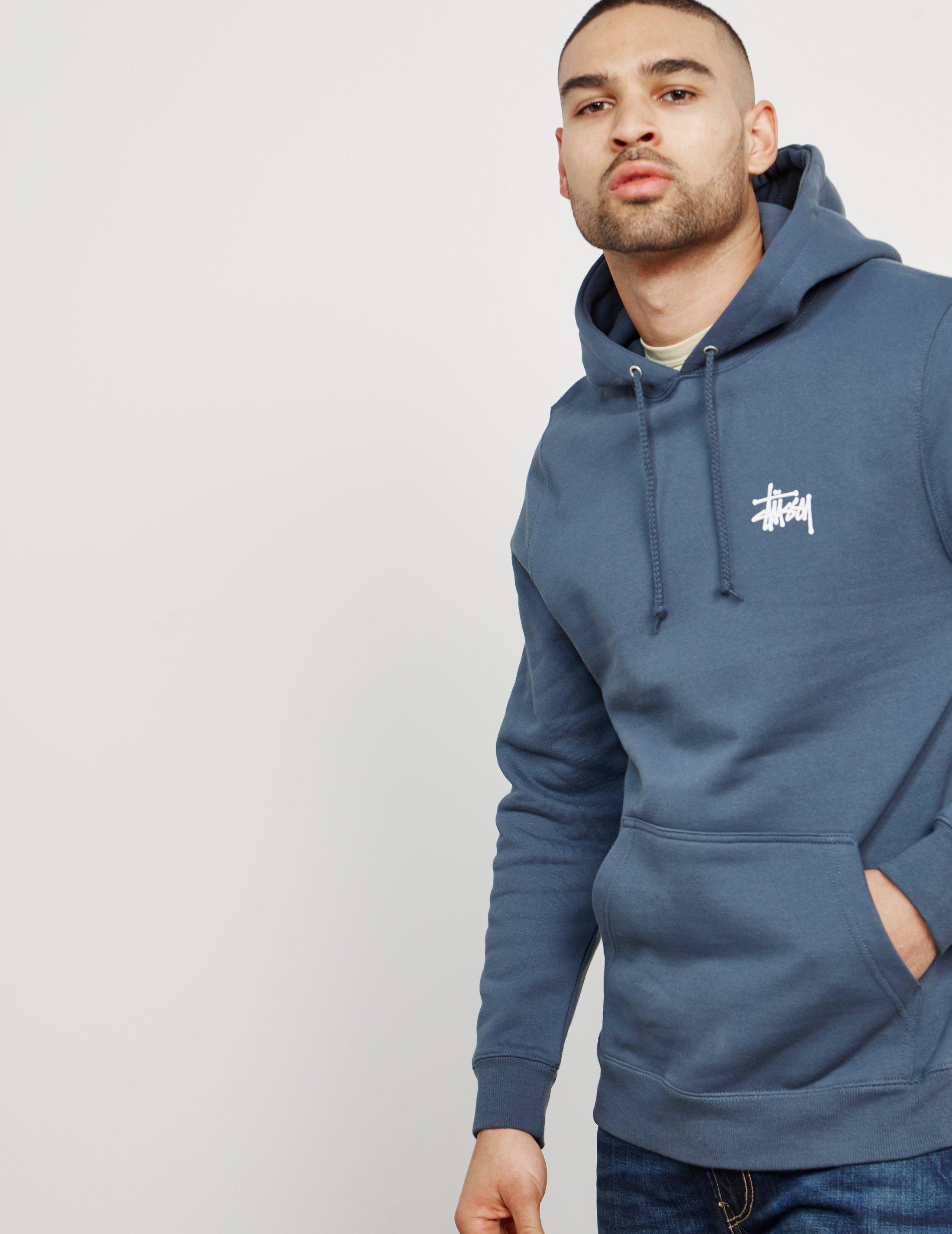 stussy blue hoodie
