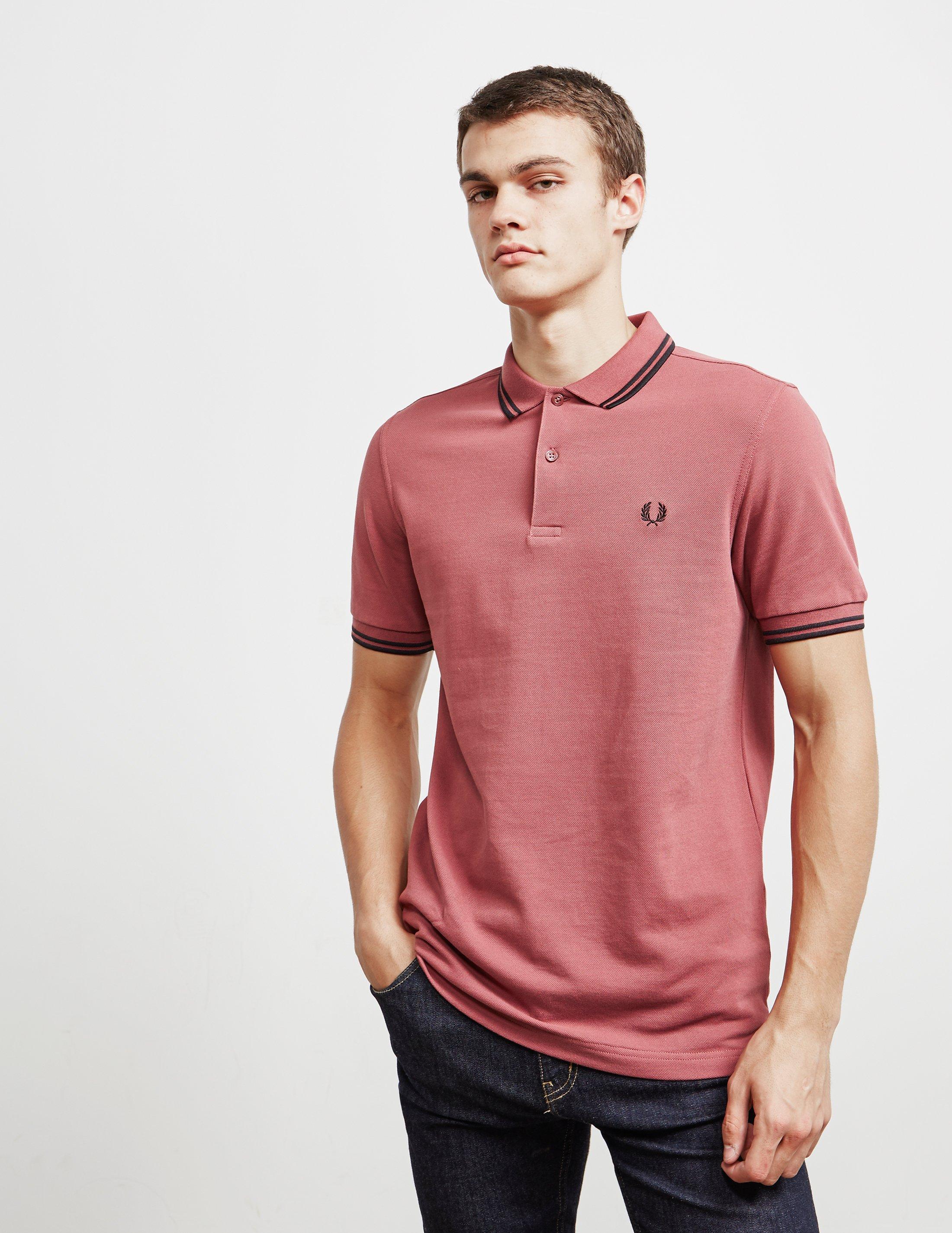 Short Sleeve Polo Shirt Berry 
