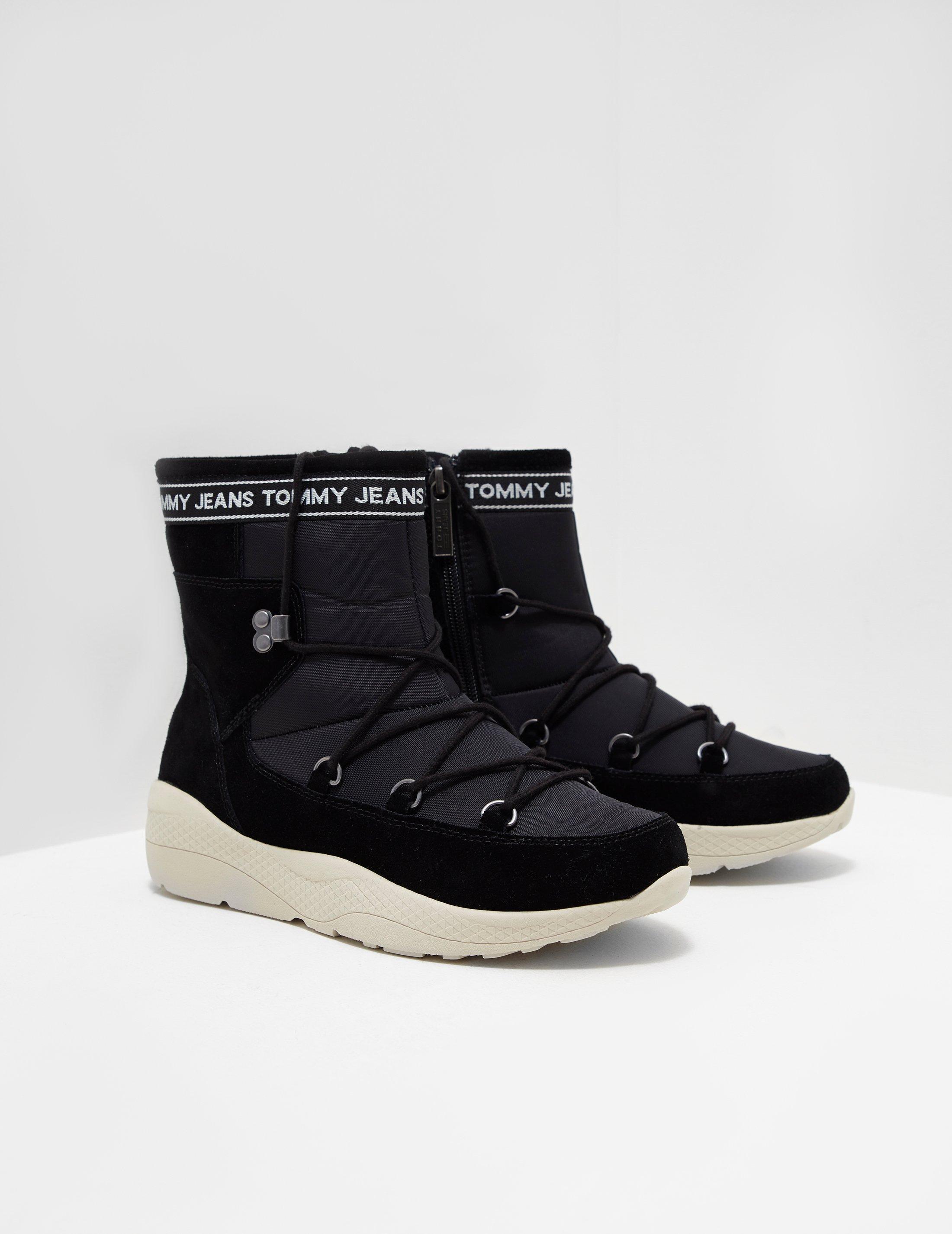 tommy jeans black hiking boots