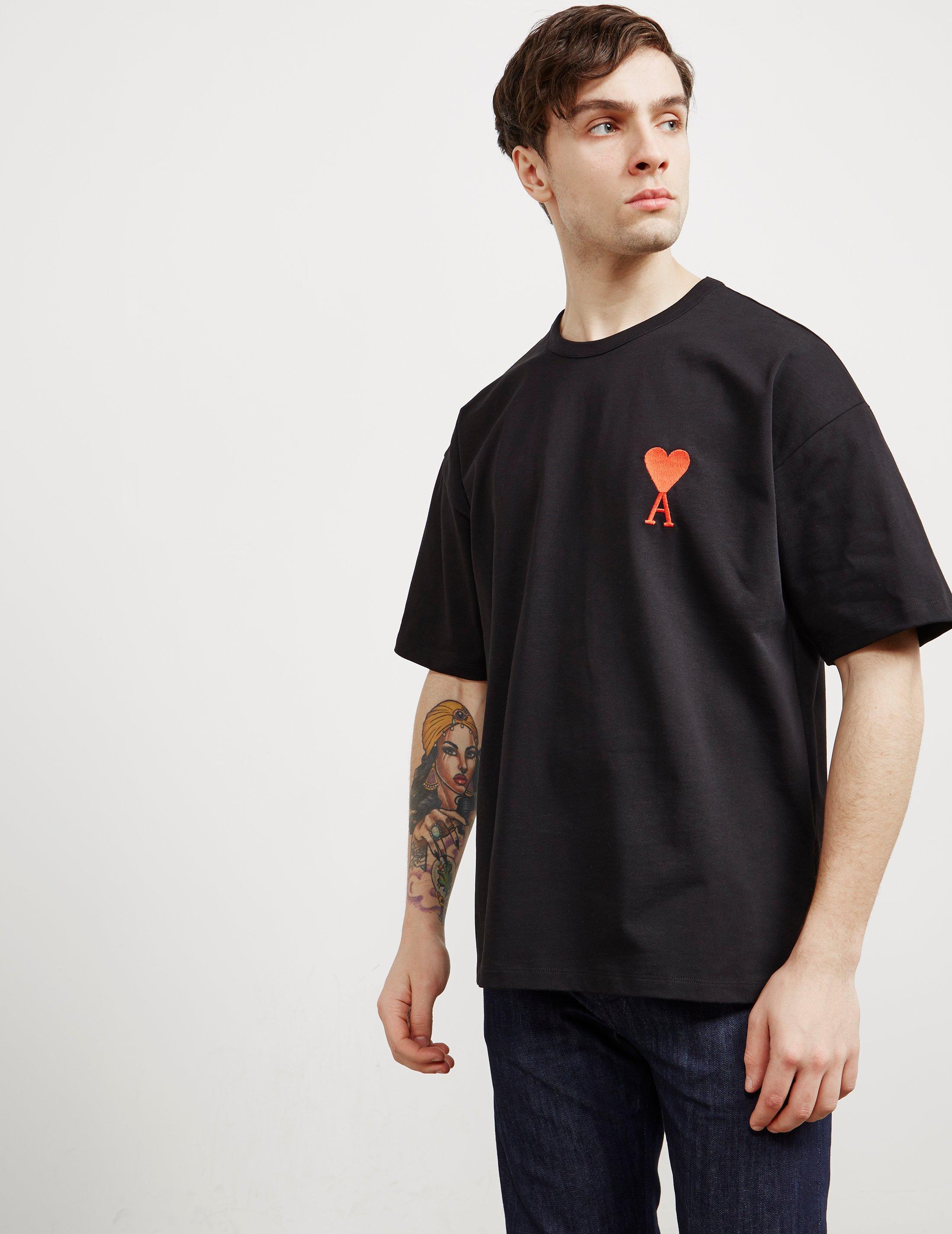 AMI Mens Big Heart Short Sleeve T-shirt 