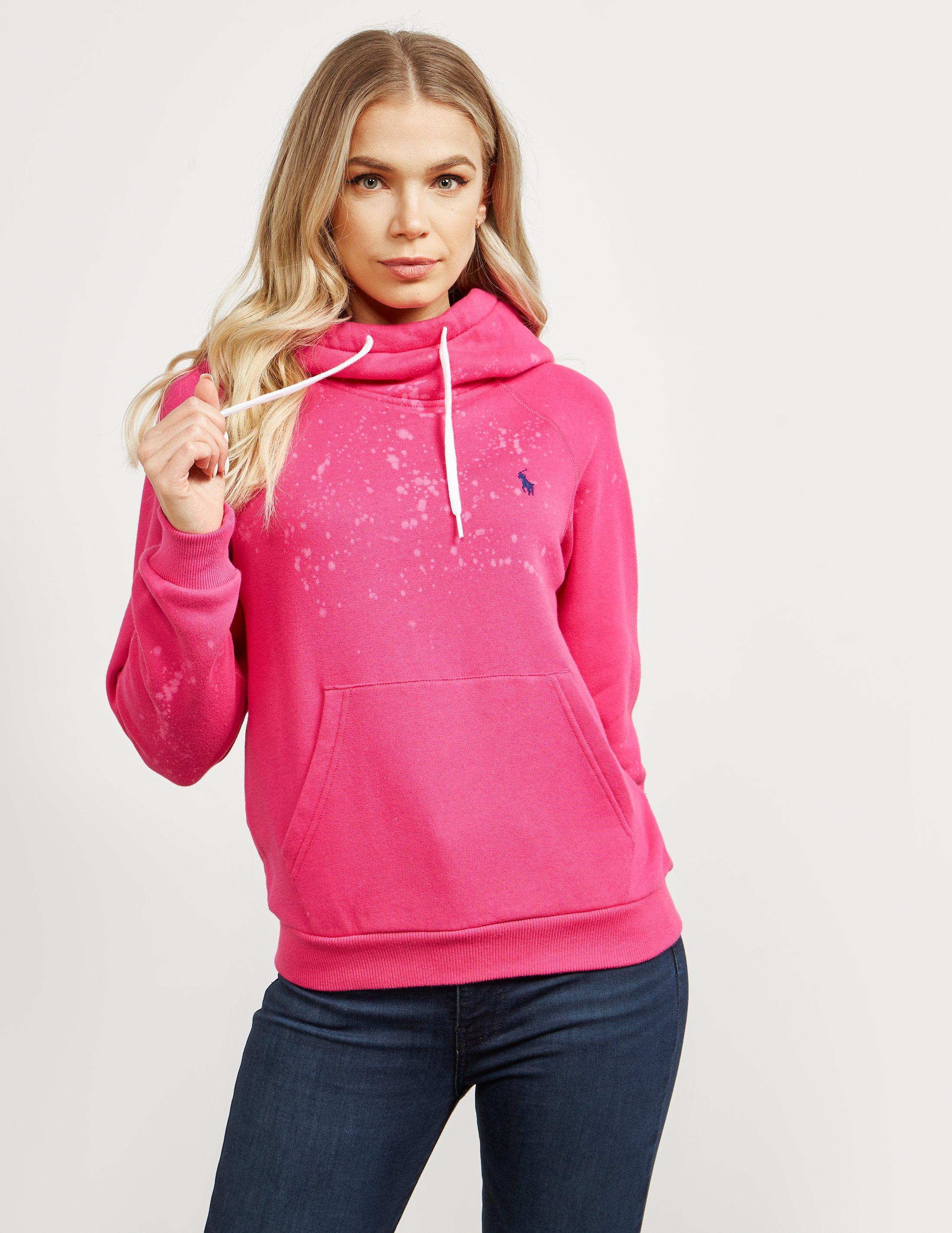 Polo Ralph Lauren Tie Dye Hoodie Pink - Lyst