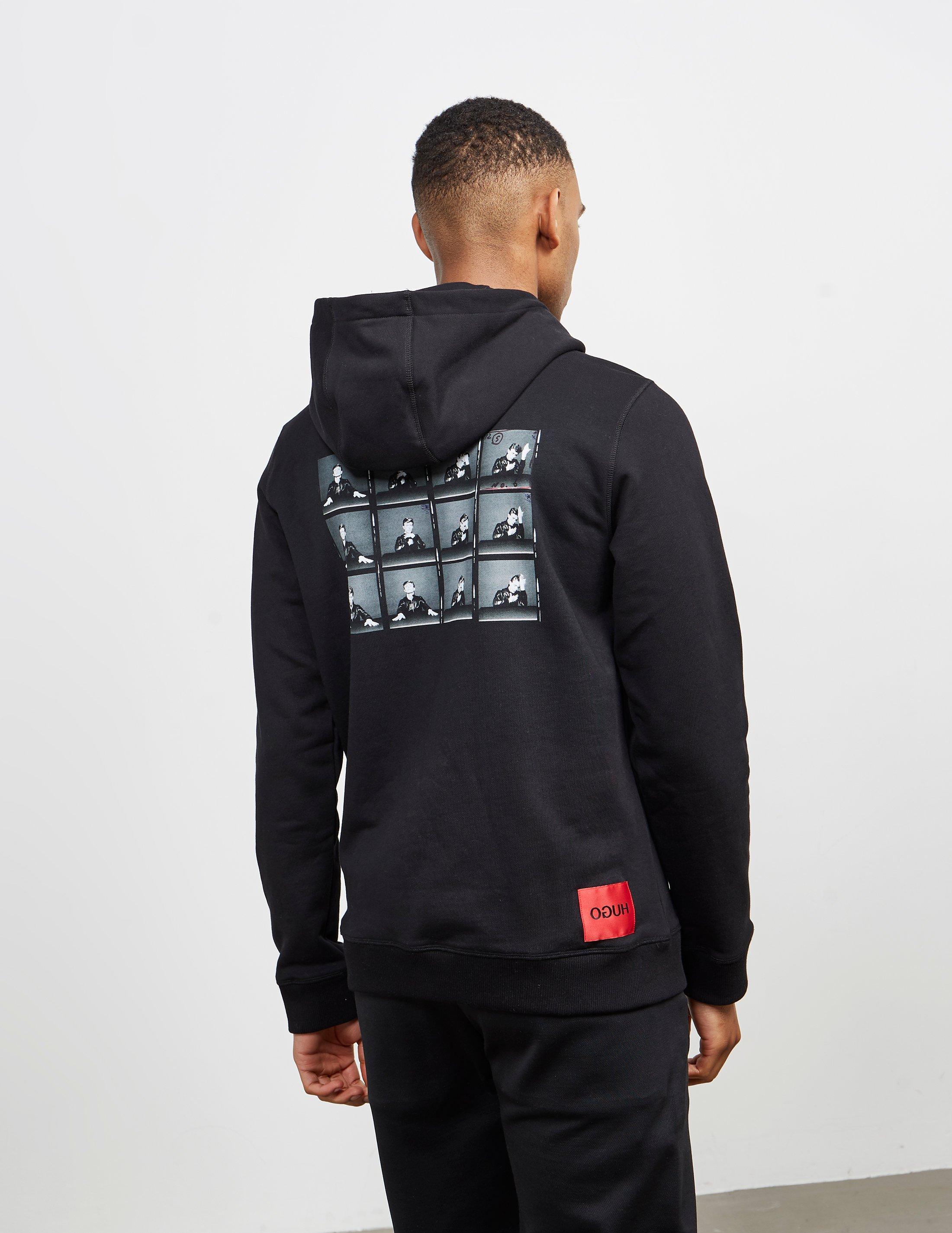 HUGO X David Bowie Heroes Back Print Hoodie In Black | lupon.gov.ph