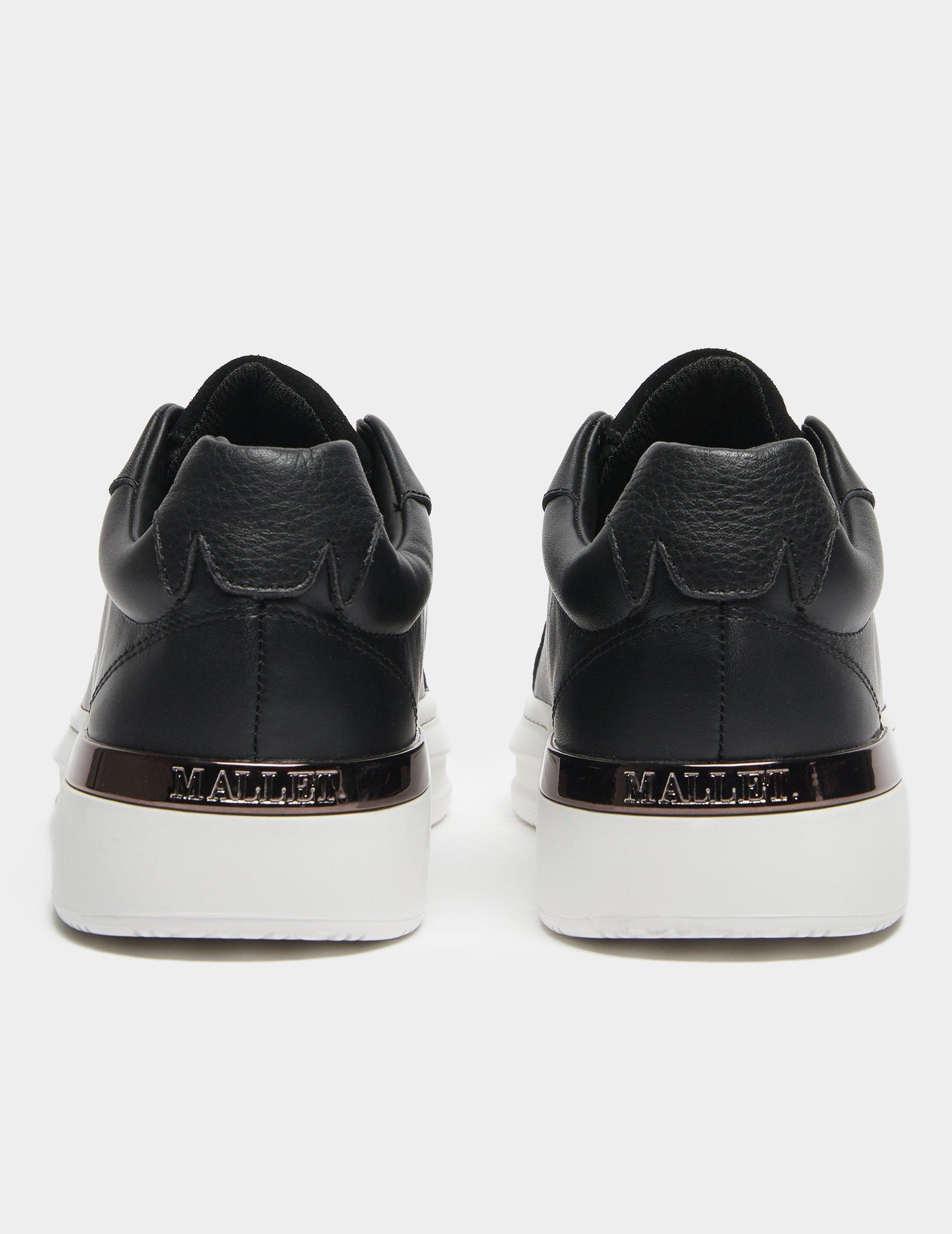 mallet grftr leather trainers