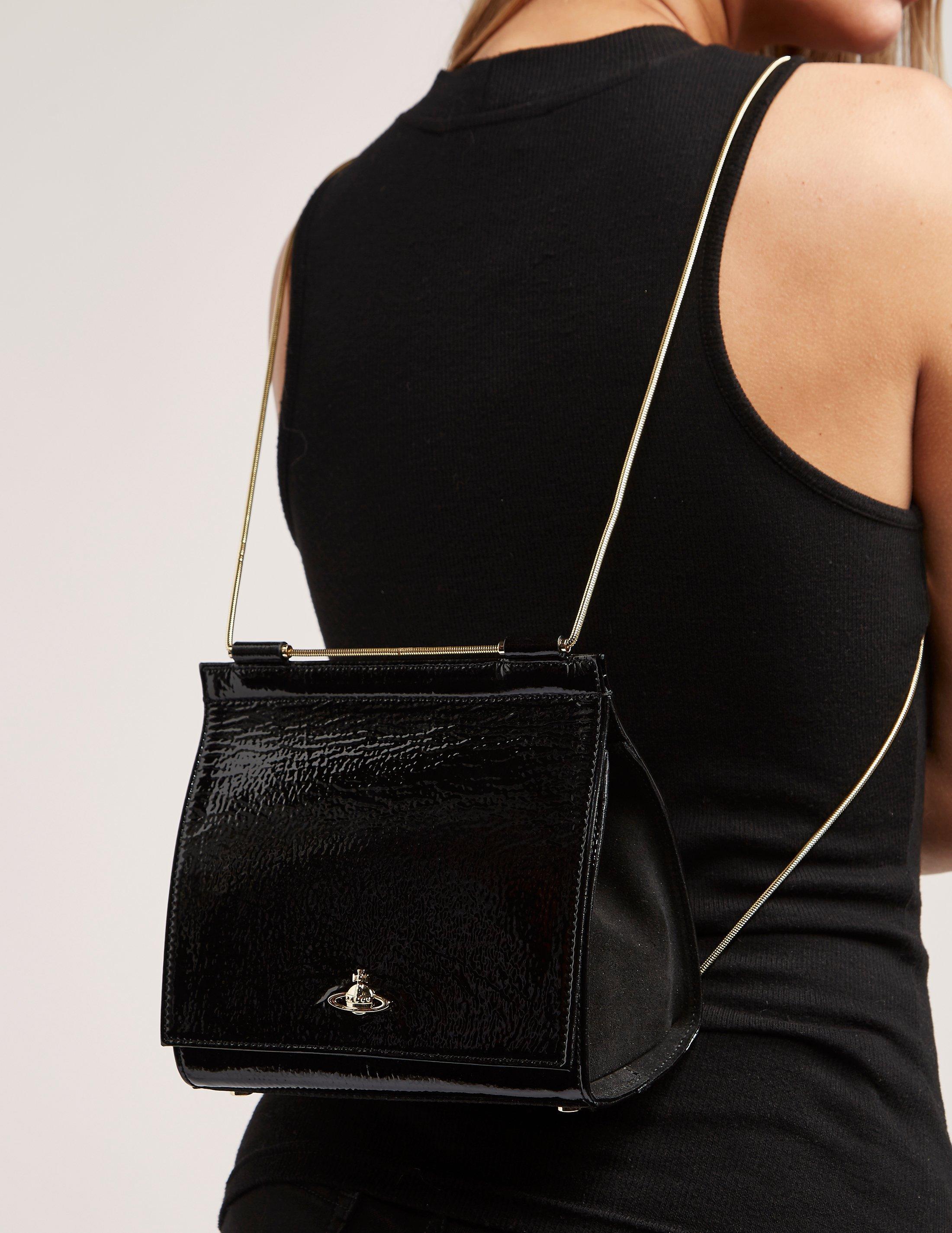 Vivienne Westwood Leather Womens Margate Small Crossbody Bag Black Lyst