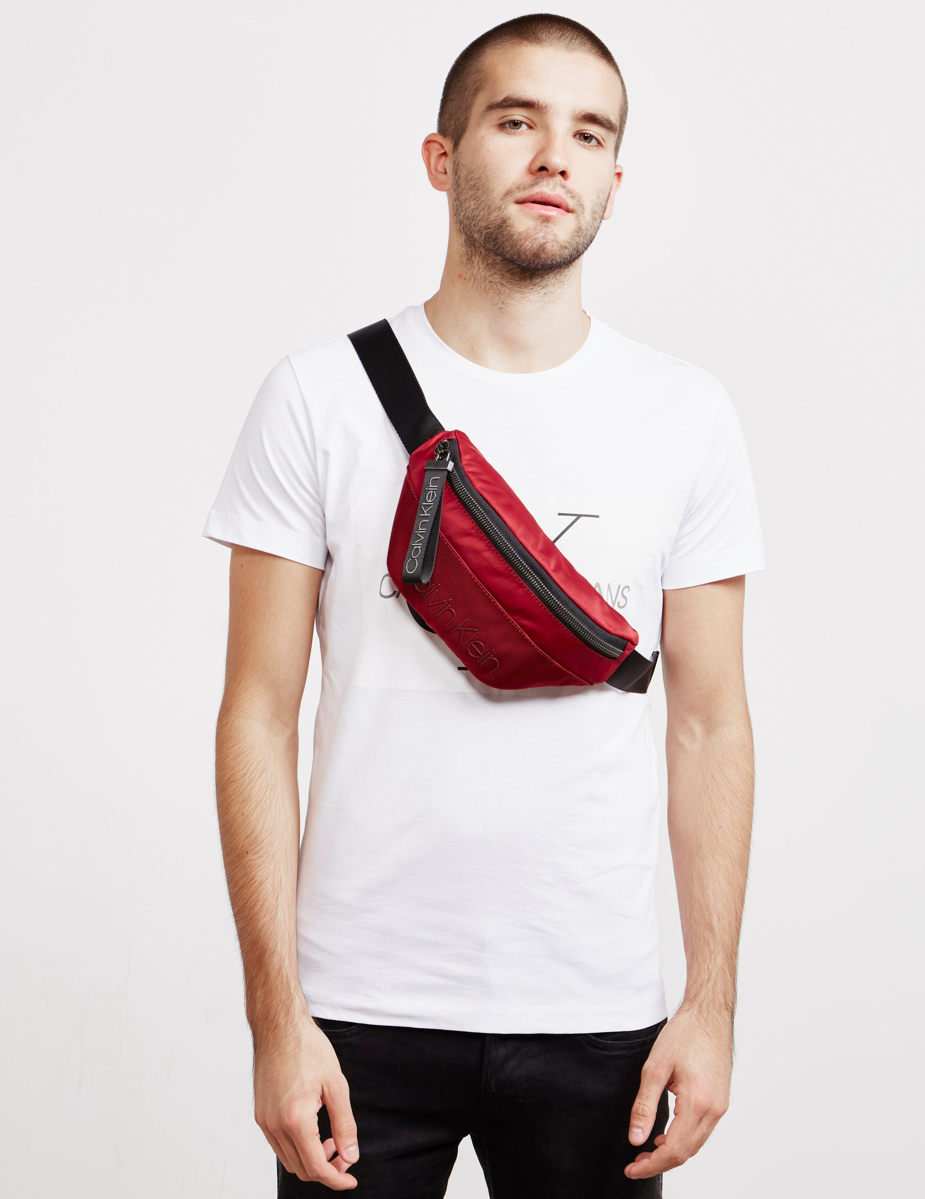 Calvin Klein Synthetic Mens Shadow Bum Bag Red for Men - Lyst
