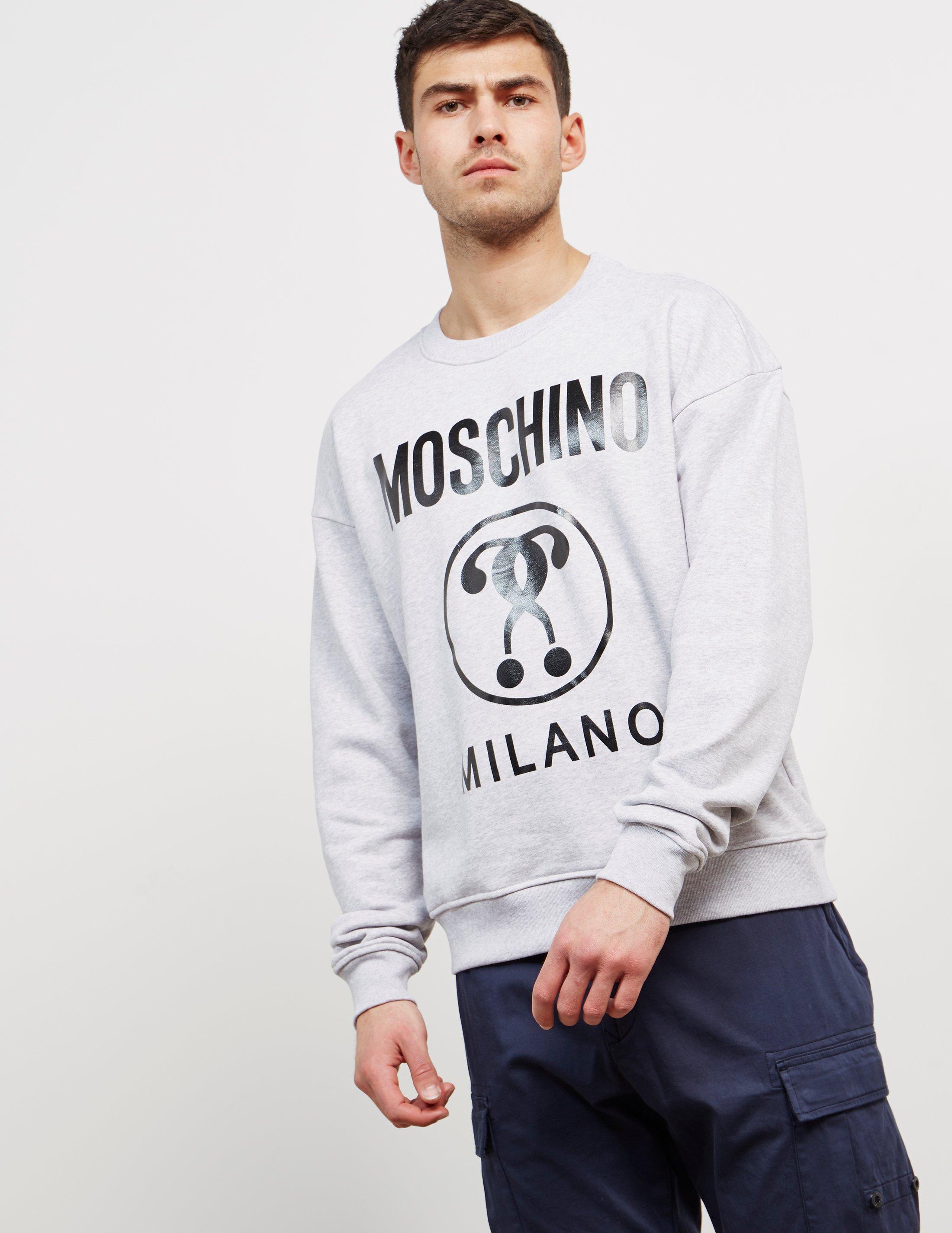 moschino sweatshirt grey