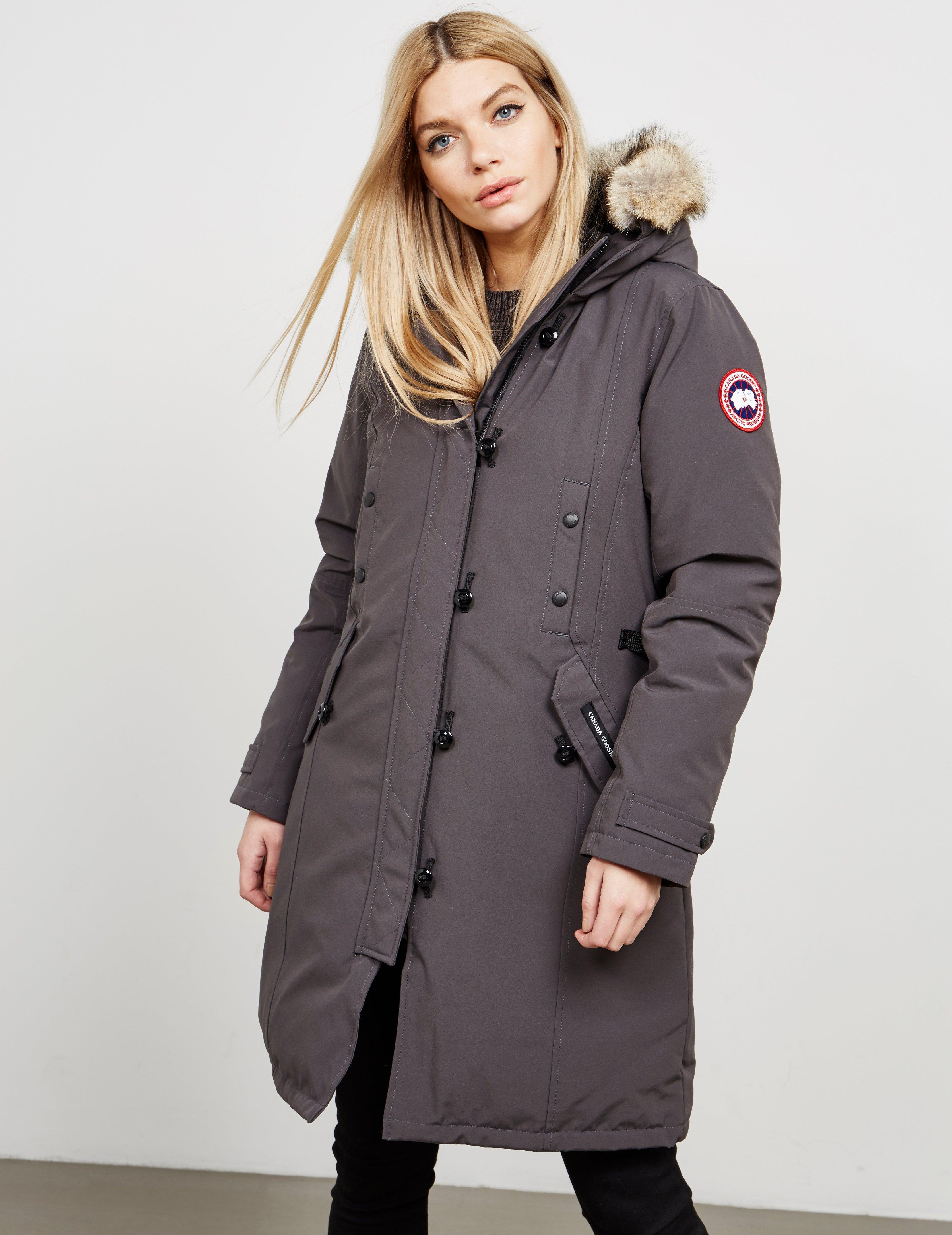 Canada Goose Goose Womens Kensington Padded Parka Jacket Grey in Gray | Lyst