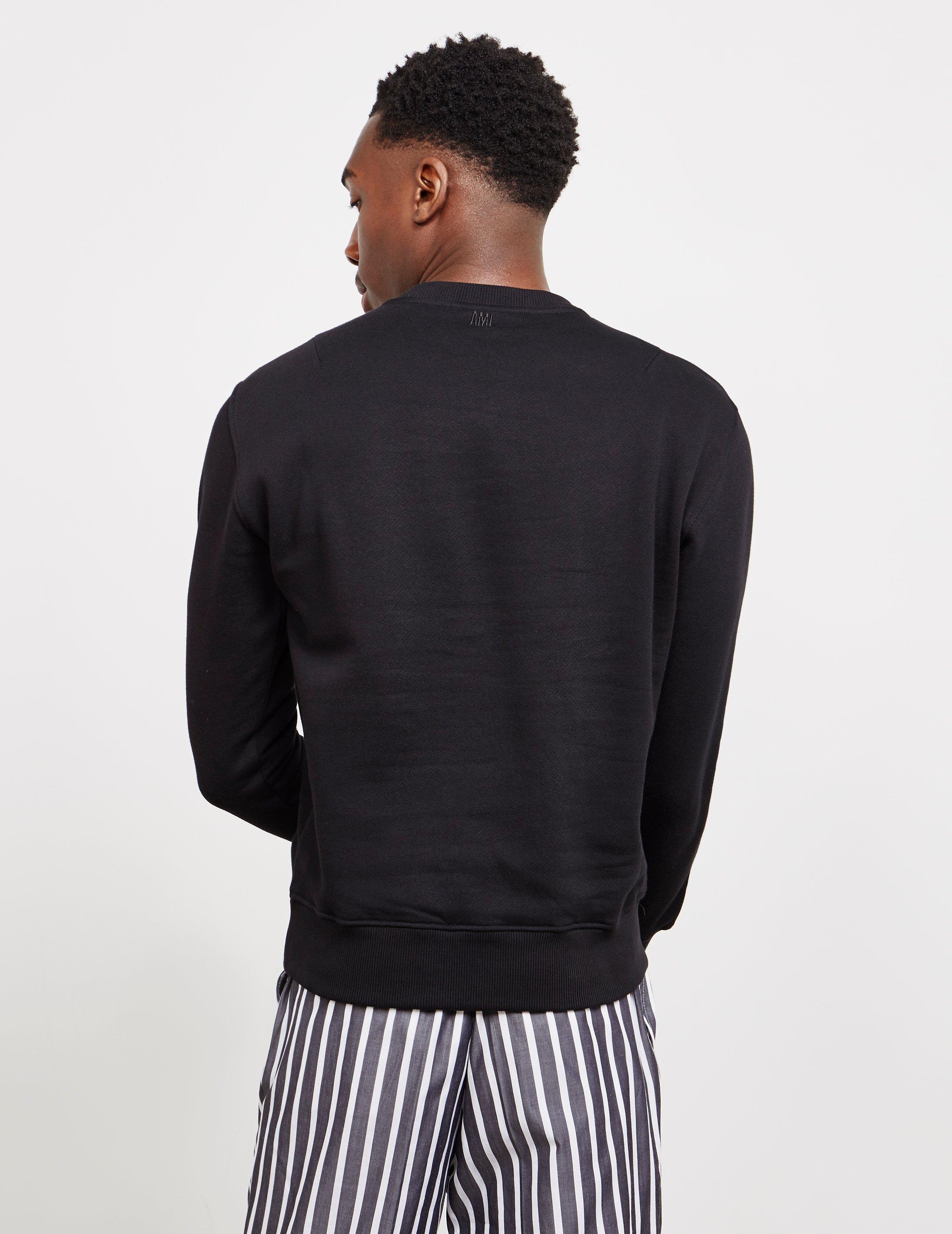 ami big heart sweatshirt