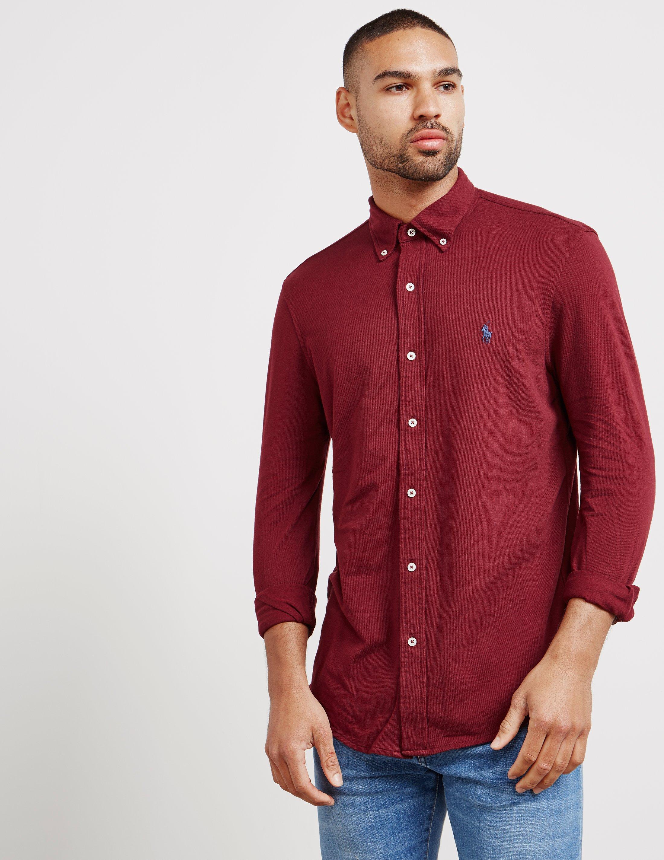 burgundy ralph lauren shirt mens Shop 