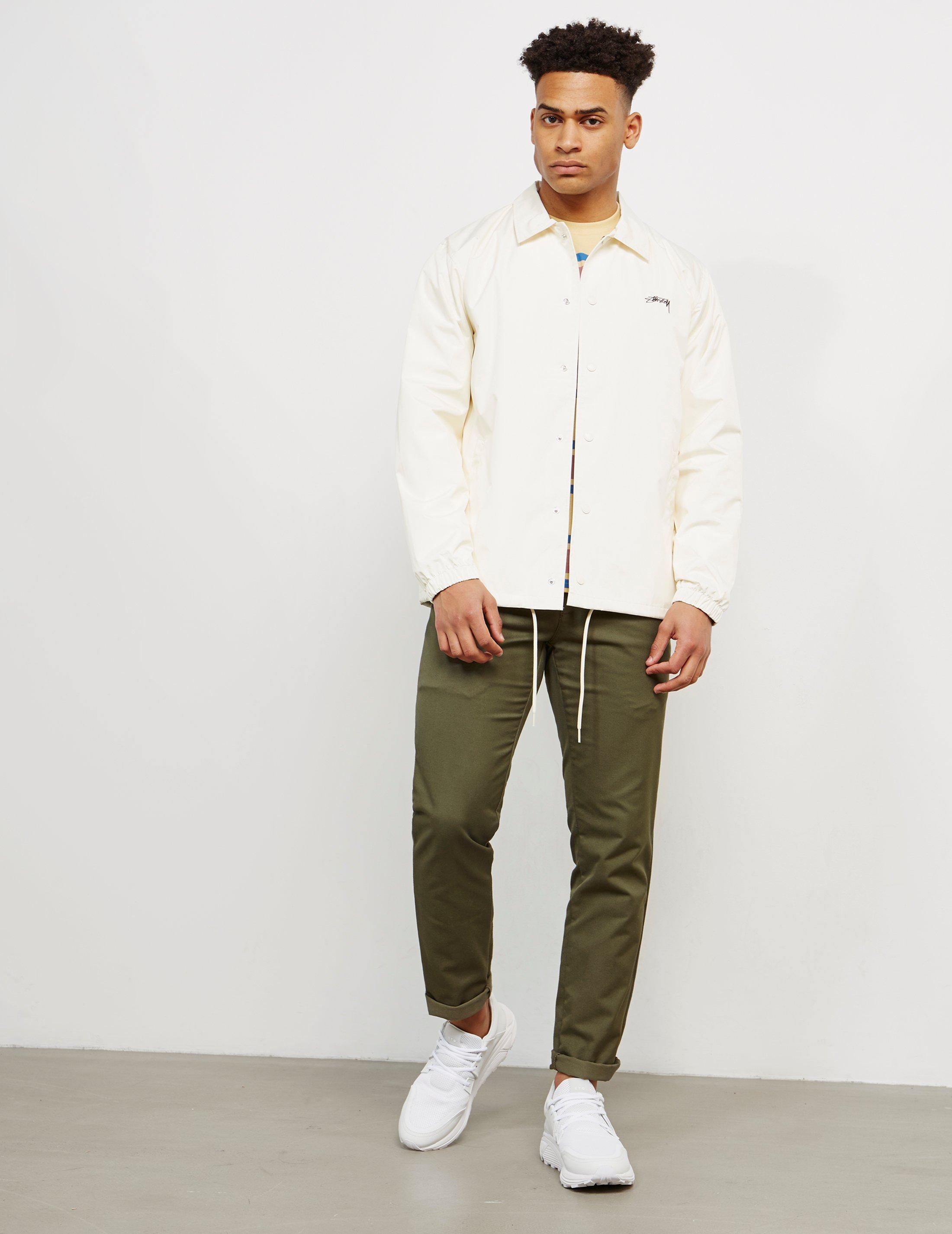 Stussy Synthetic Cruize Coach Jacket White for Men | Lyst