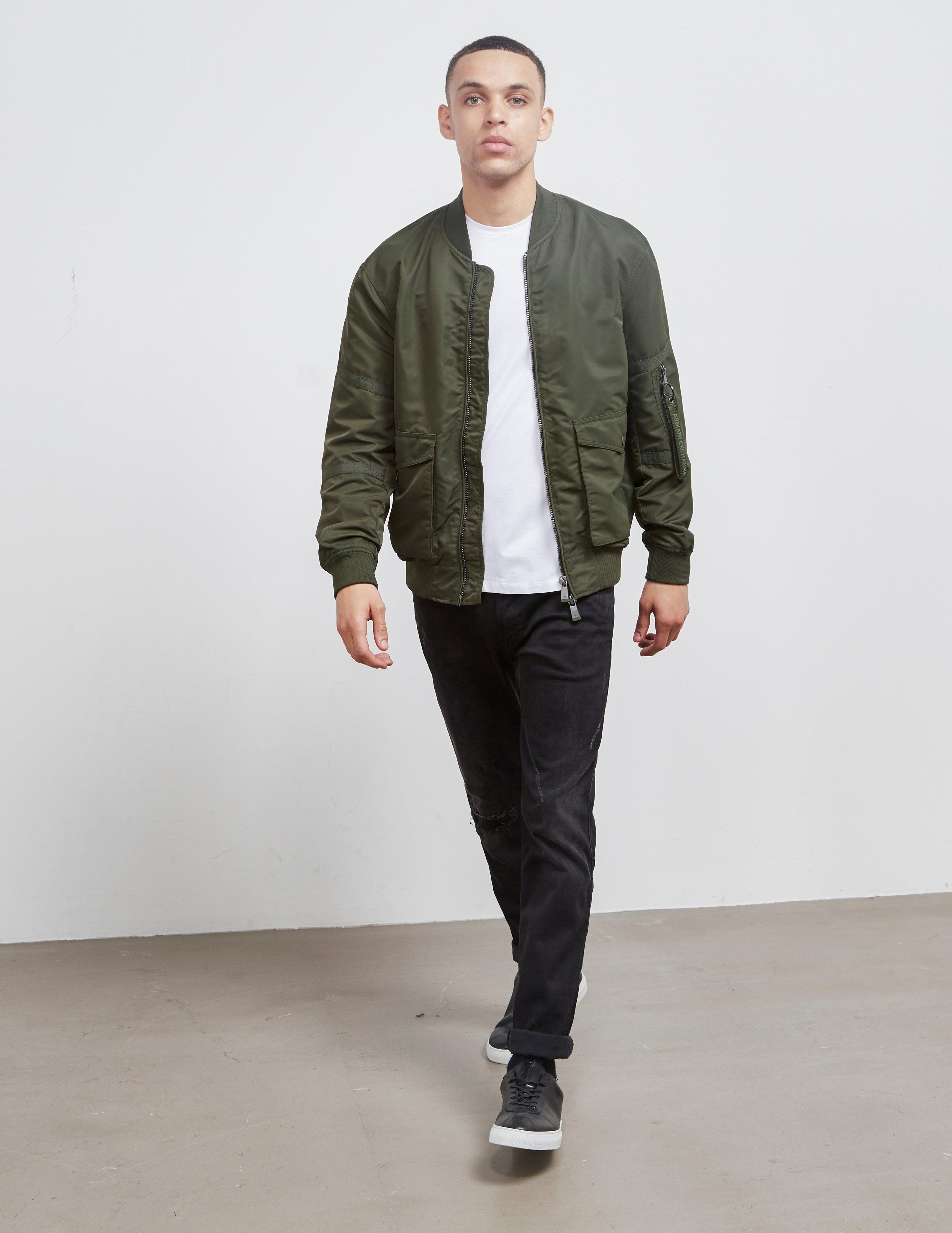 armani exchange green jacket