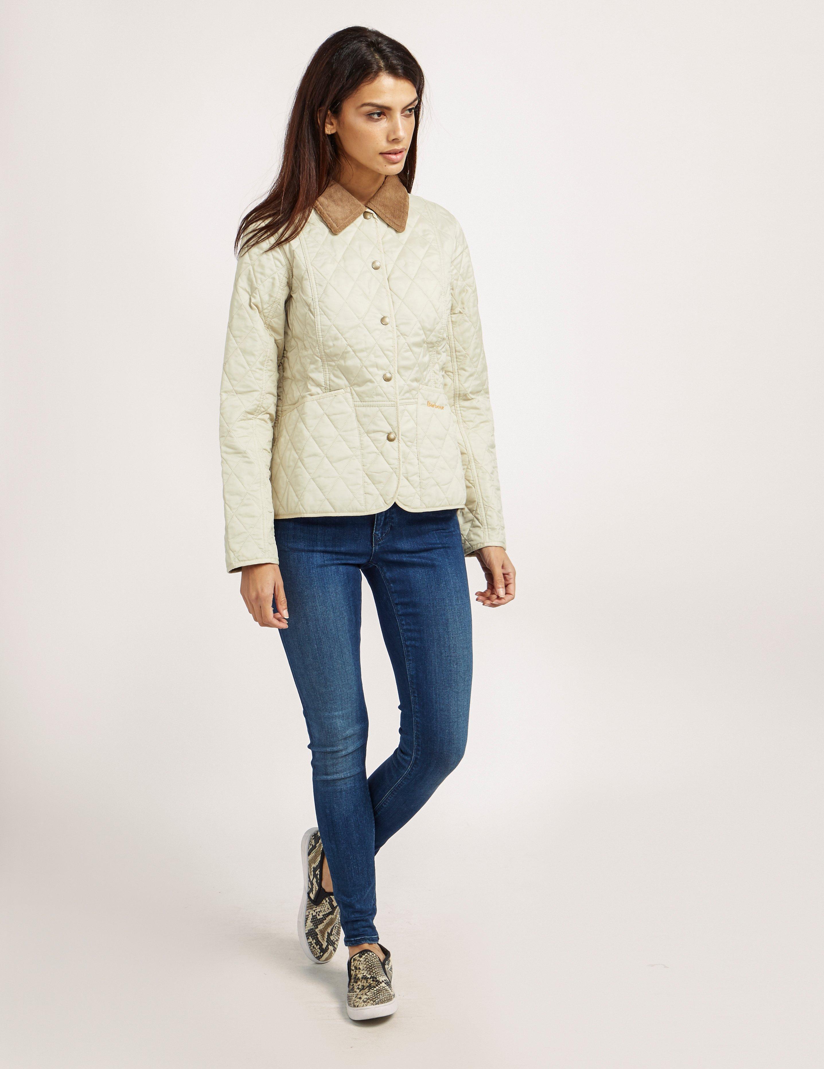Barbour Corduroy Summer Liddesdale Quilted Jacket in Cream (Natural) Lyst