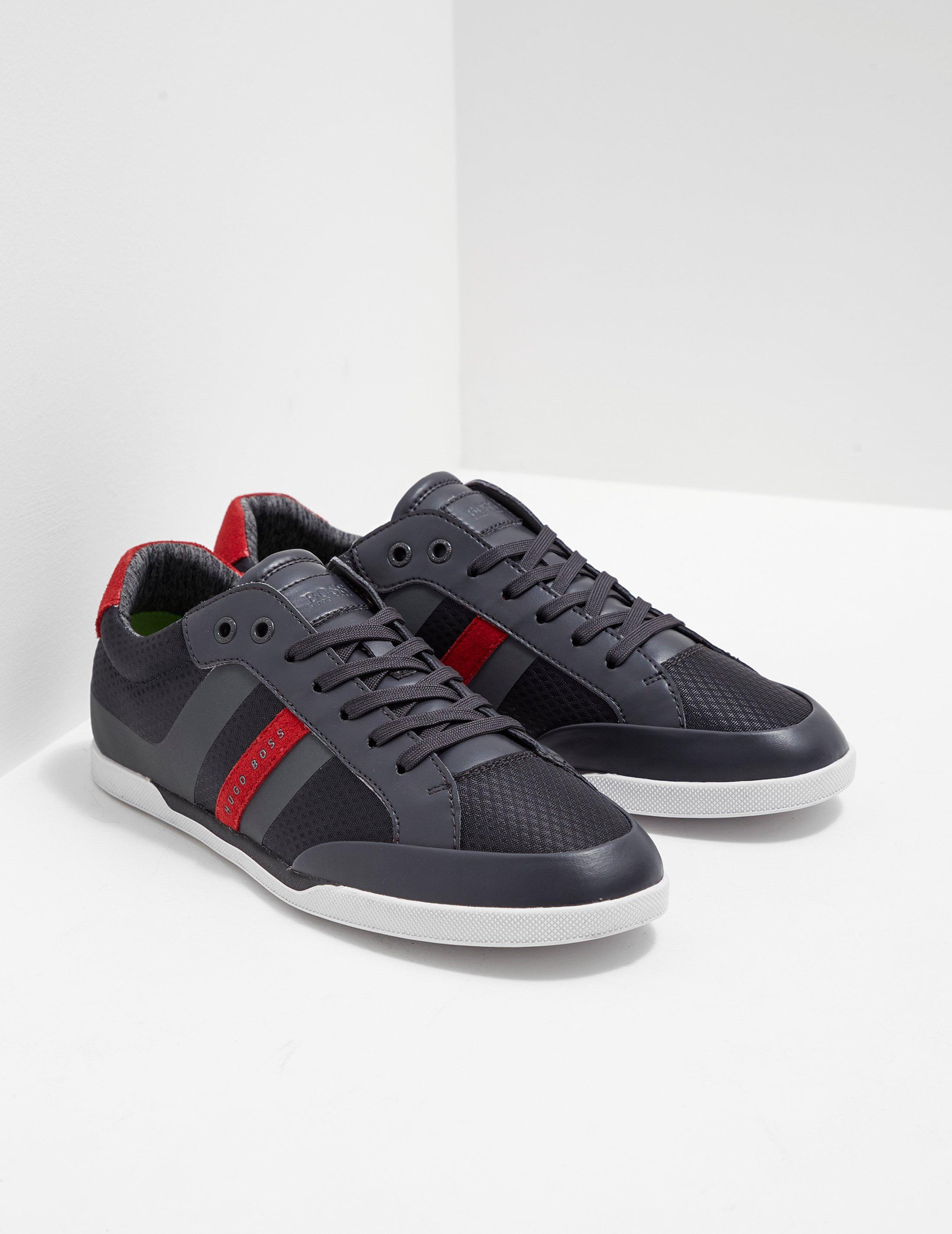 mens grey hugo boss trainers