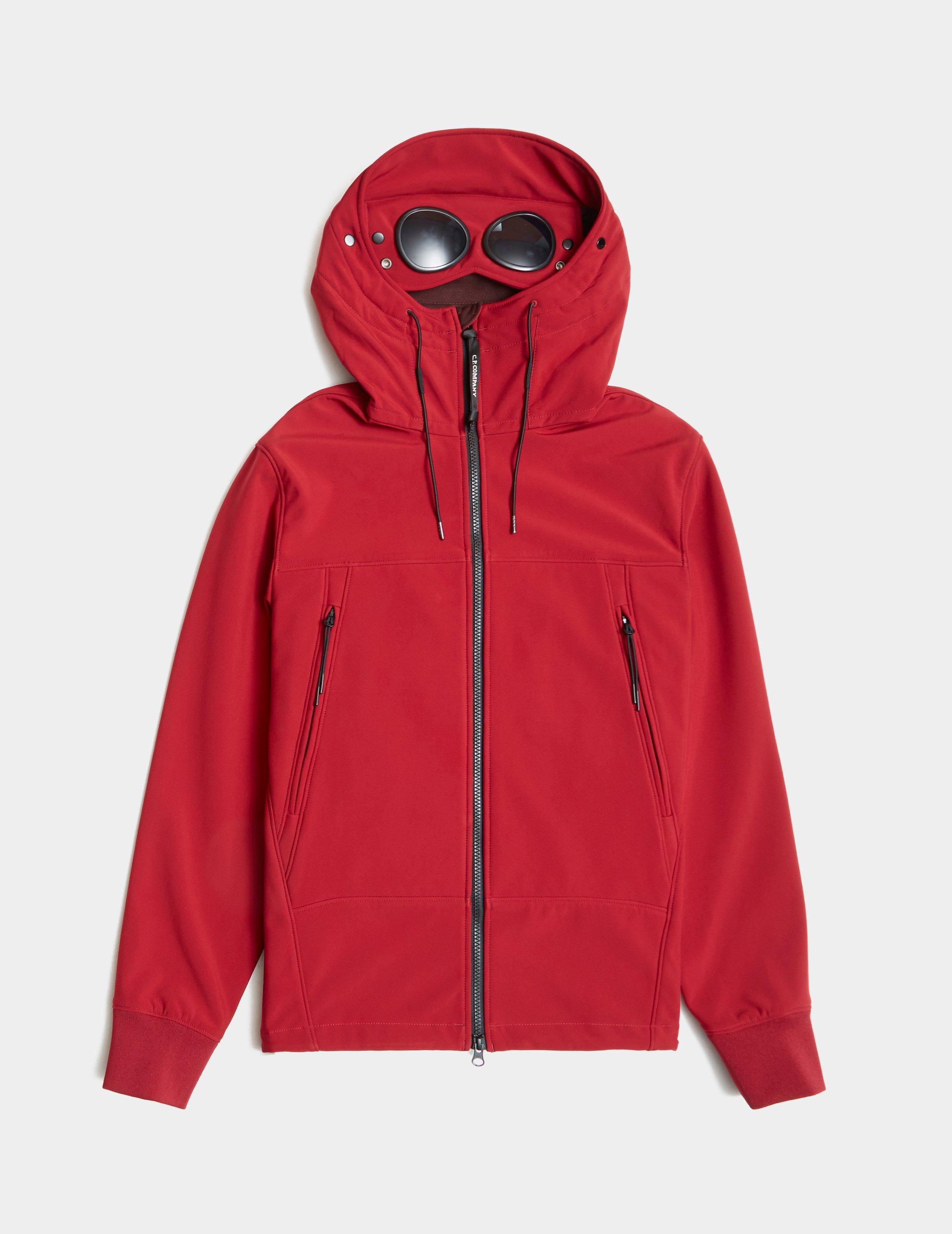 C.P. Company Goggle Softshell Jacket Red for Men - Lyst