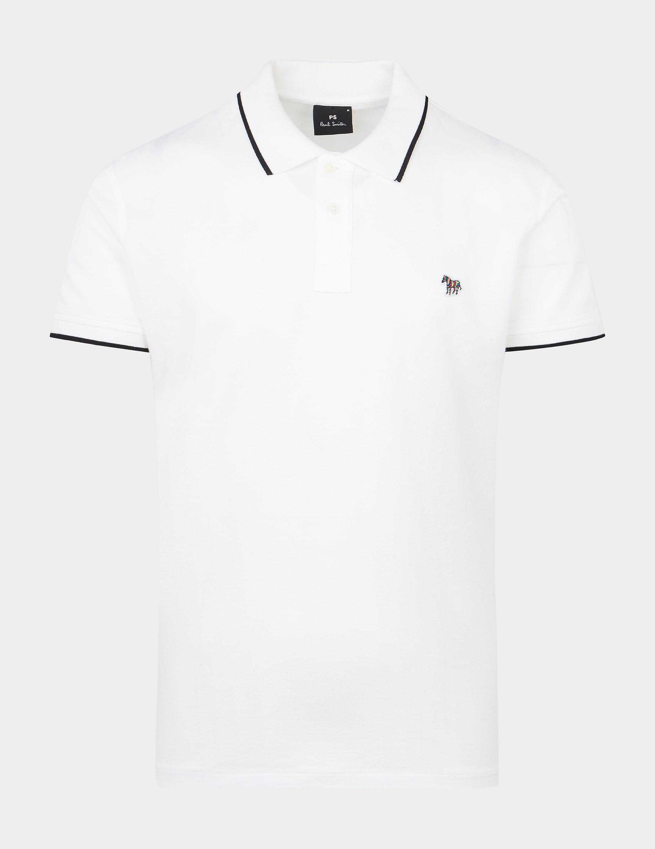 PS by Paul Smith Mercerised Tipped Zebra Polo Shirt White for Men | Lyst